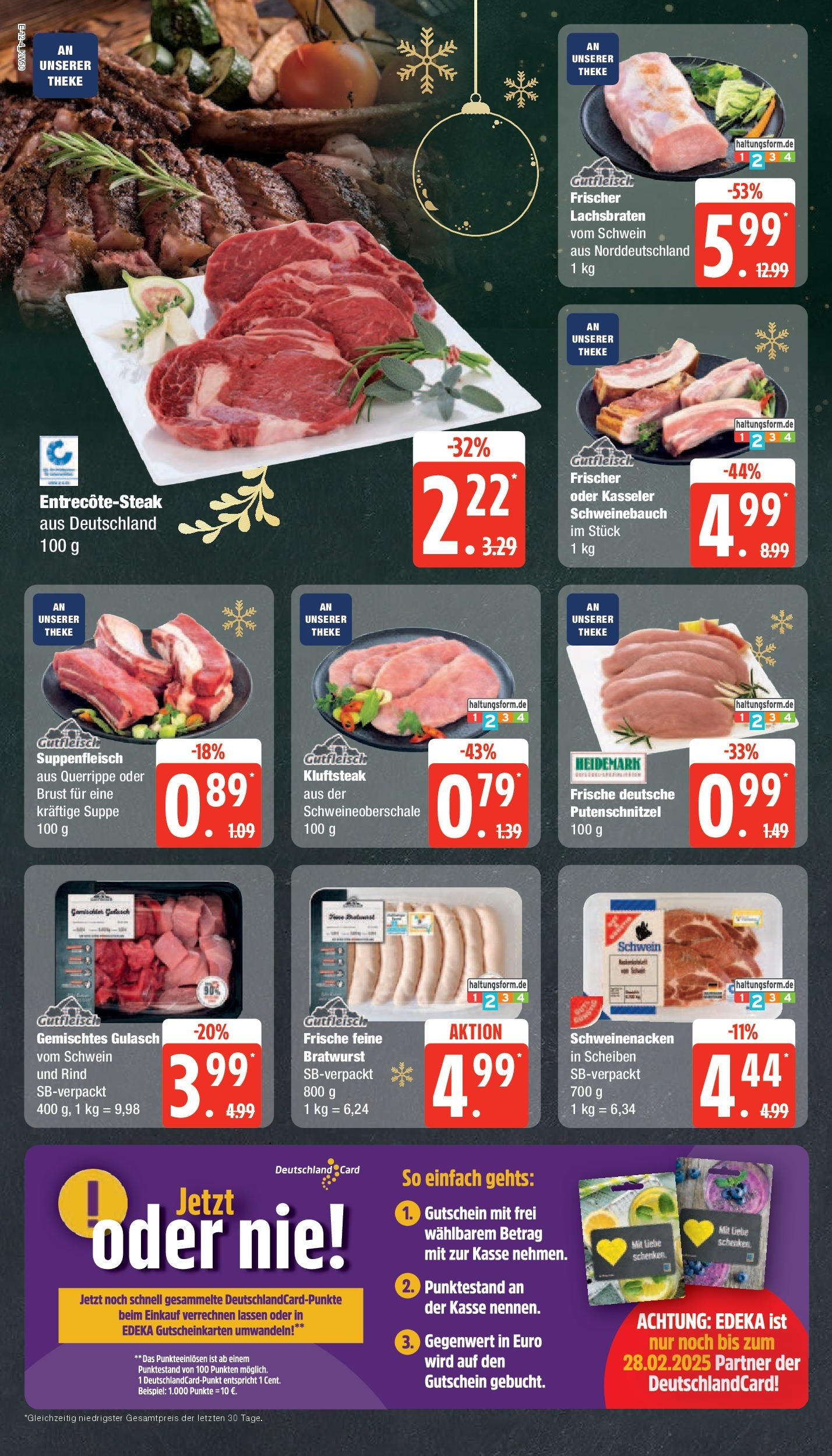 Marktkauf - Marktkauf: Wochenangebote (ab 08.12.2024) » Angebote online | Seite: 12 | Produkte: Bratwurst, Schweinenacken, Putenschnitzel, Suppenfleisch