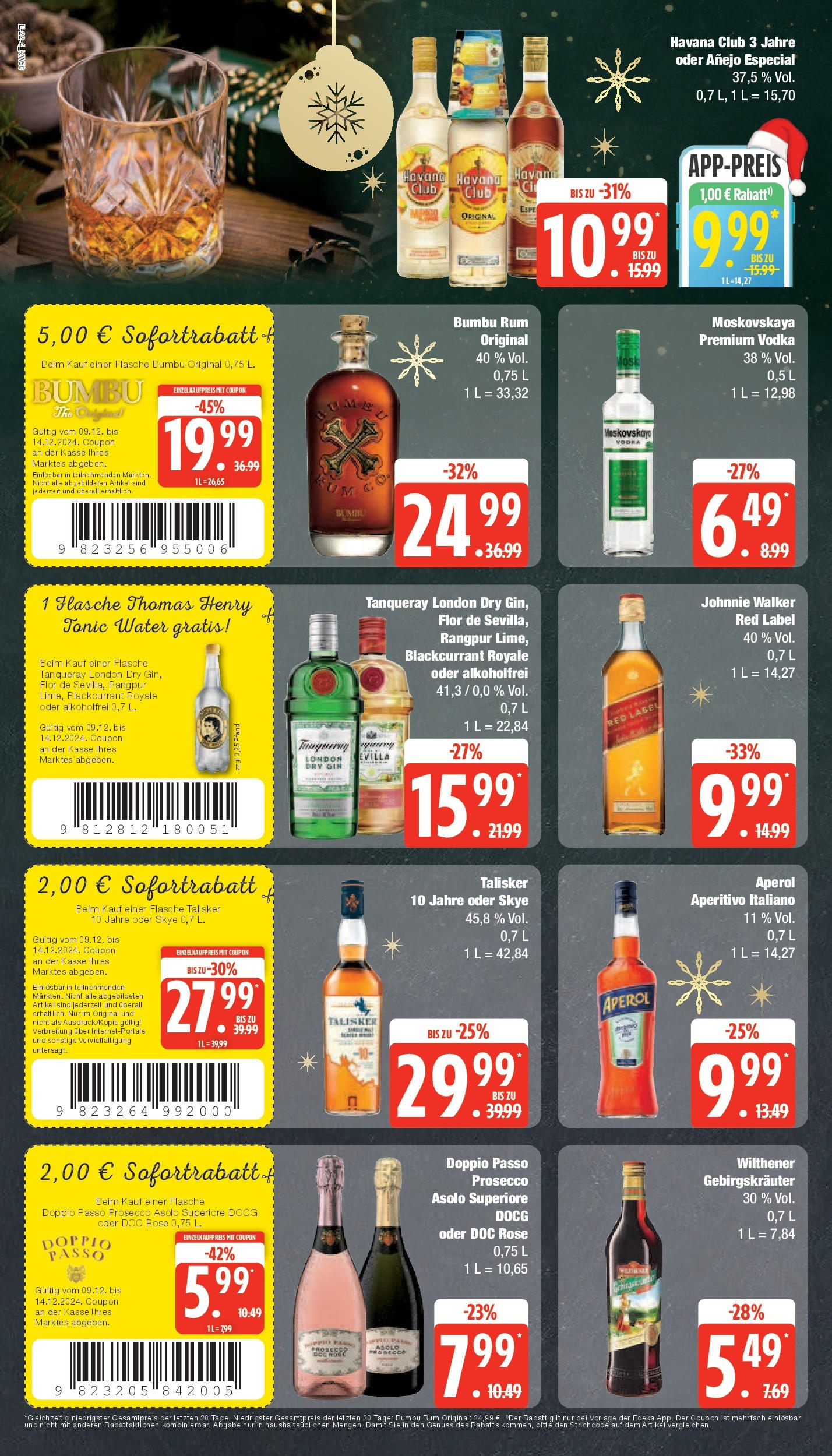 Marktkauf - Marktkauf: Wochenangebote (ab 08.12.2024) » Angebote online | Seite: 22 | Produkte: Wilthener, Doppio Passo, Aperol, Gin