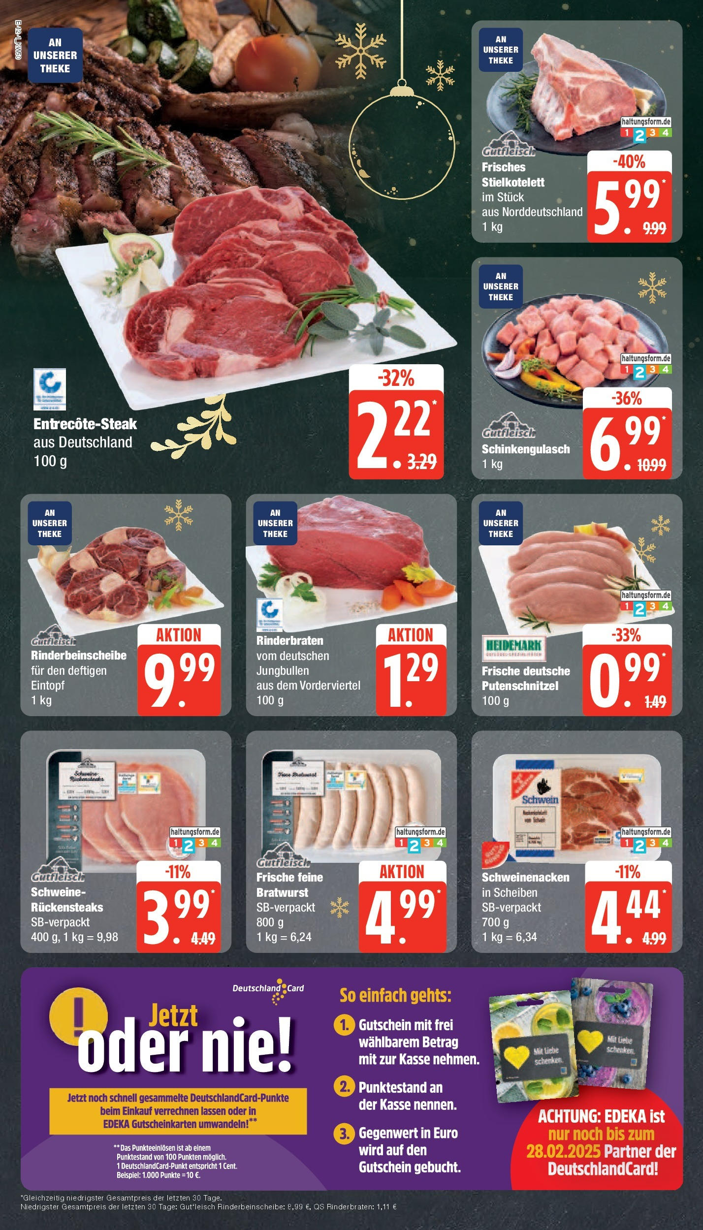 Edeka - EDEKA: Wochenangebote (ab 08.12.2024) » Angebote Online | Seite: 12 | Produkte: Rinderbraten, Theke, Bratwurst, Schweinenacken