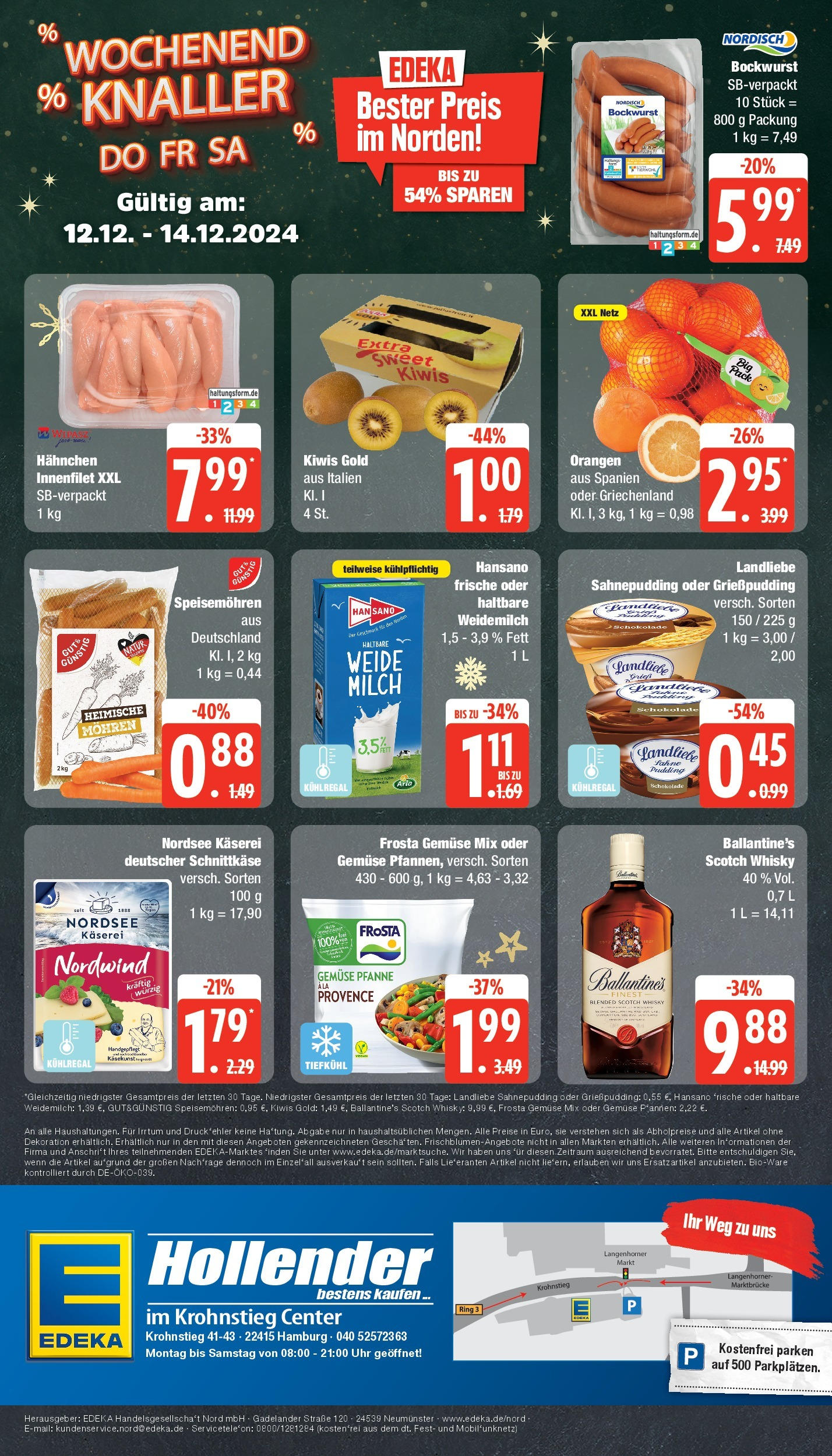 Edeka - EDEKA: Wochenangebote (ab 08.12.2024) » Angebote Online | Seite: 24 | Produkte: Whisky, Mohren, Gemüse, Uhr