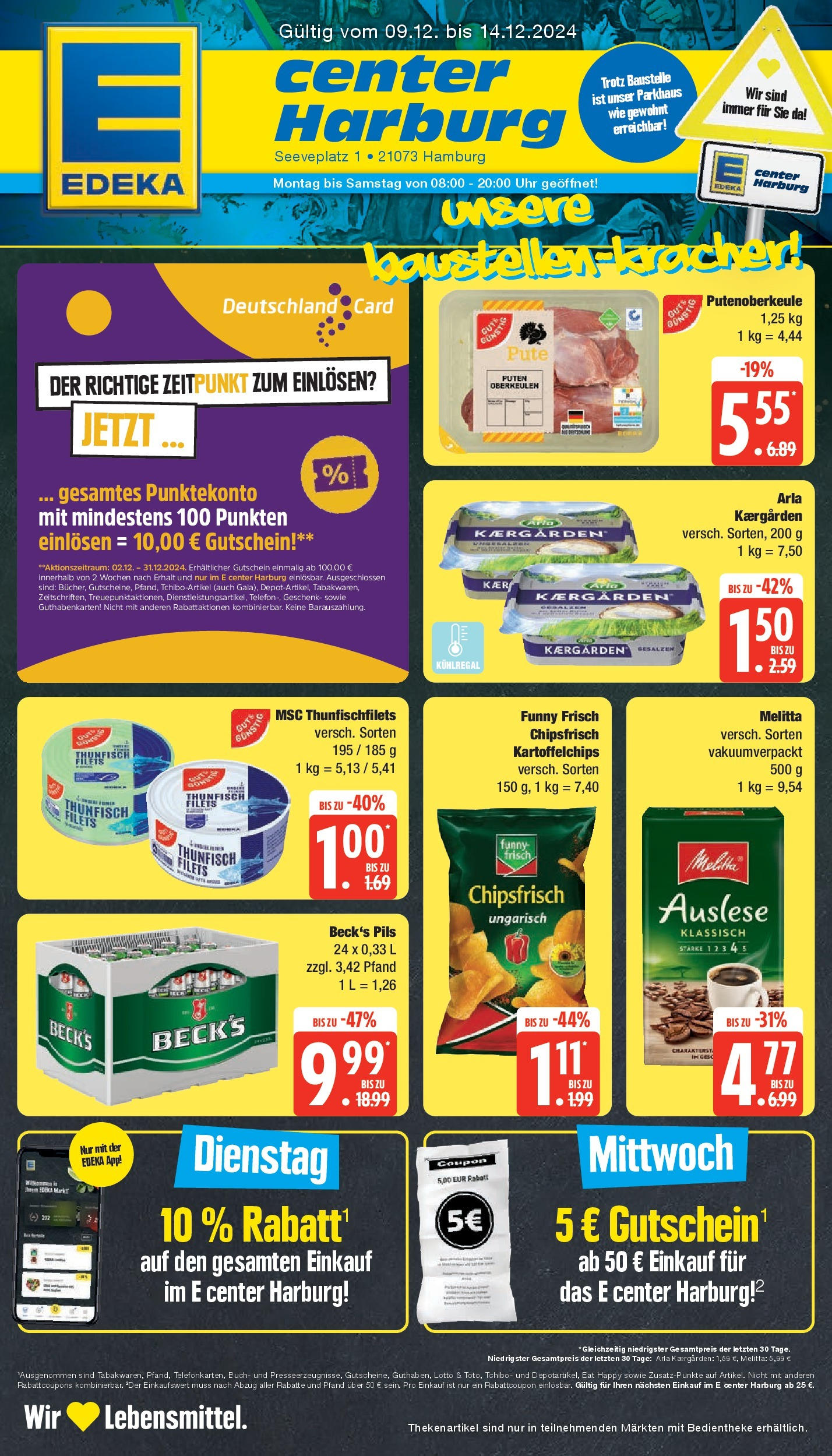 Edeka - EDEKA: Wochenangebote (ab 08.12.2024) » Angebote Online | Seite: 1 | Produkte: Melitta, Pute, Pils, Uhr