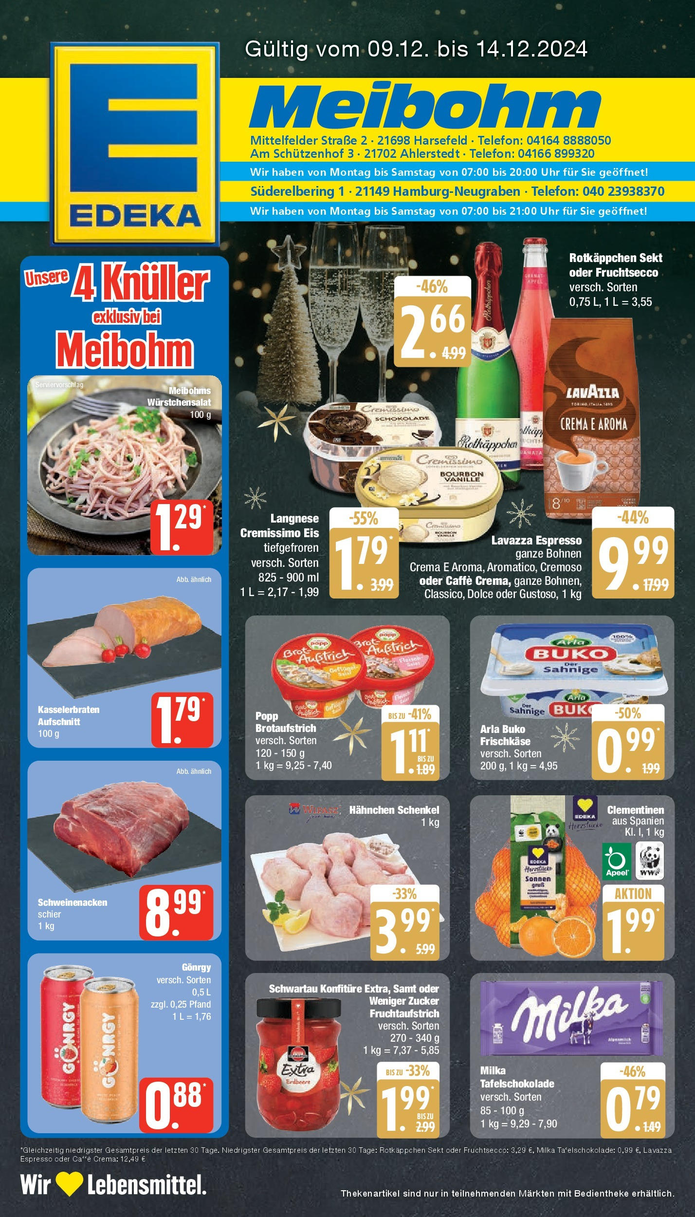 Edeka - EDEKA: Wochenangebote (ab 08.12.2024) » Angebote Online | Seite: 1 | Produkte: Lavazza, Äpfel, Zucker, Frischkase