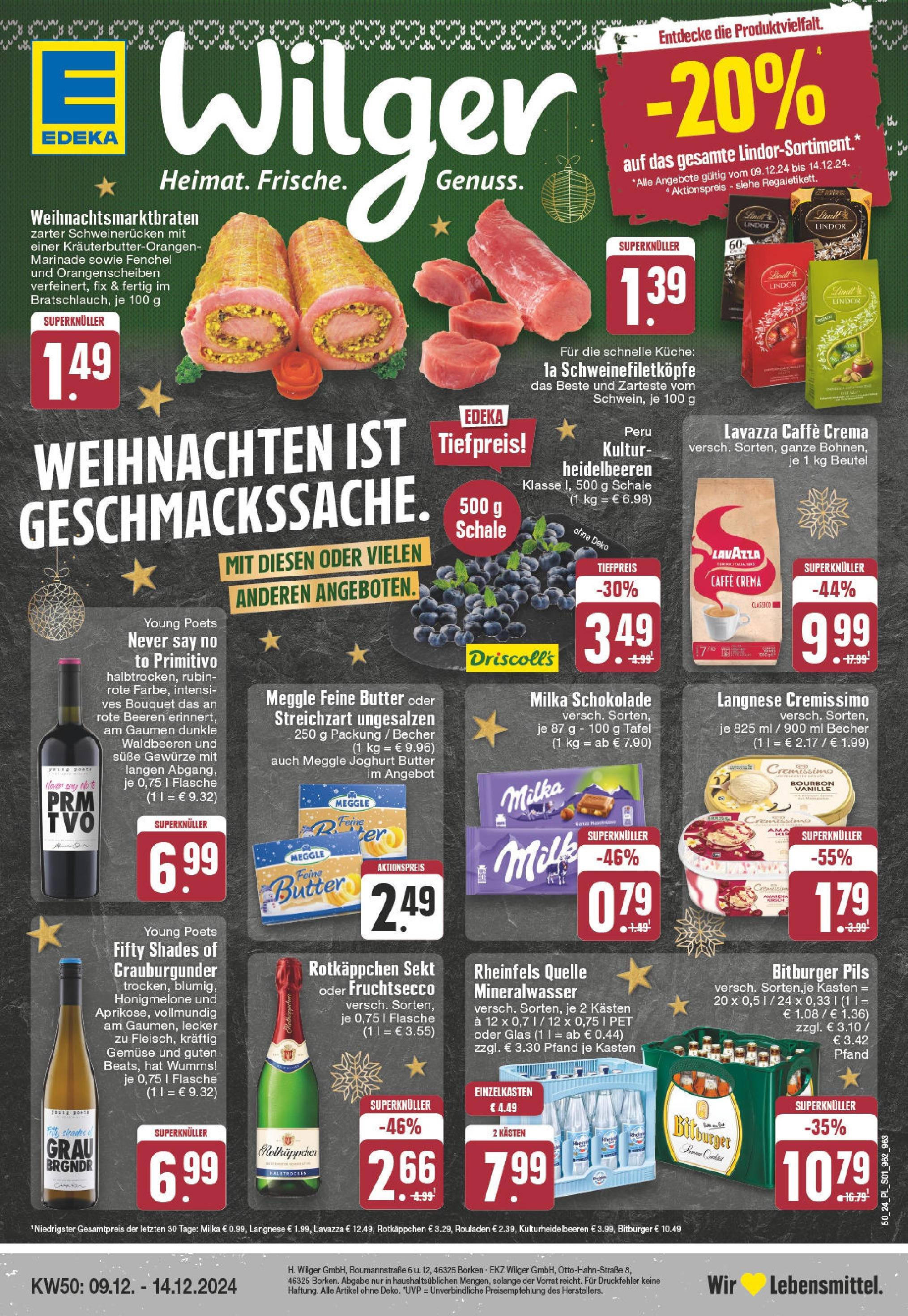 Edeka - E center: Wochenangebote (ab 08.12.2024) » Angebote Online | Seite: 1 | Produkte: Bitburger, Gemüse, Rotkäppchen, Rheinfels quelle