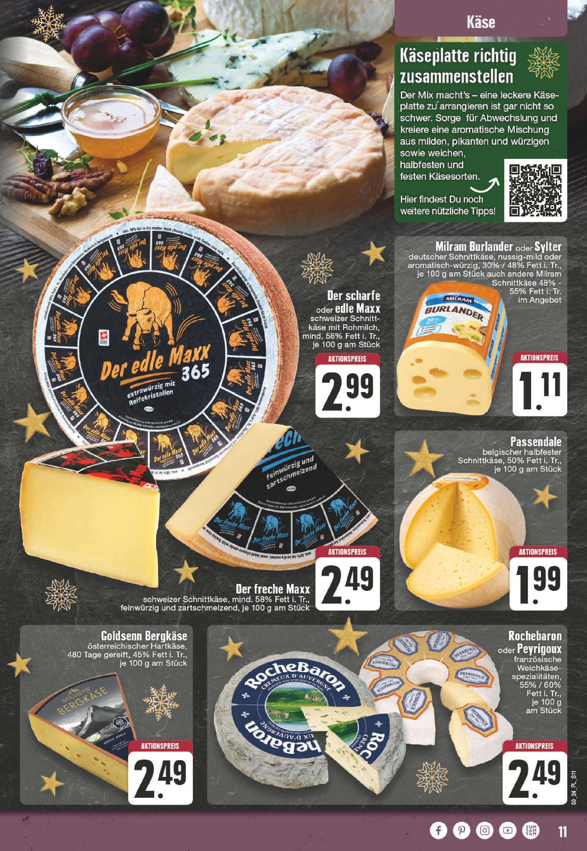 Edeka - EDEKA: Wochenangebote (ab 08.12.2024) » Angebote Online | Seite: 11 | Produkte: Käse, Creme, Milram