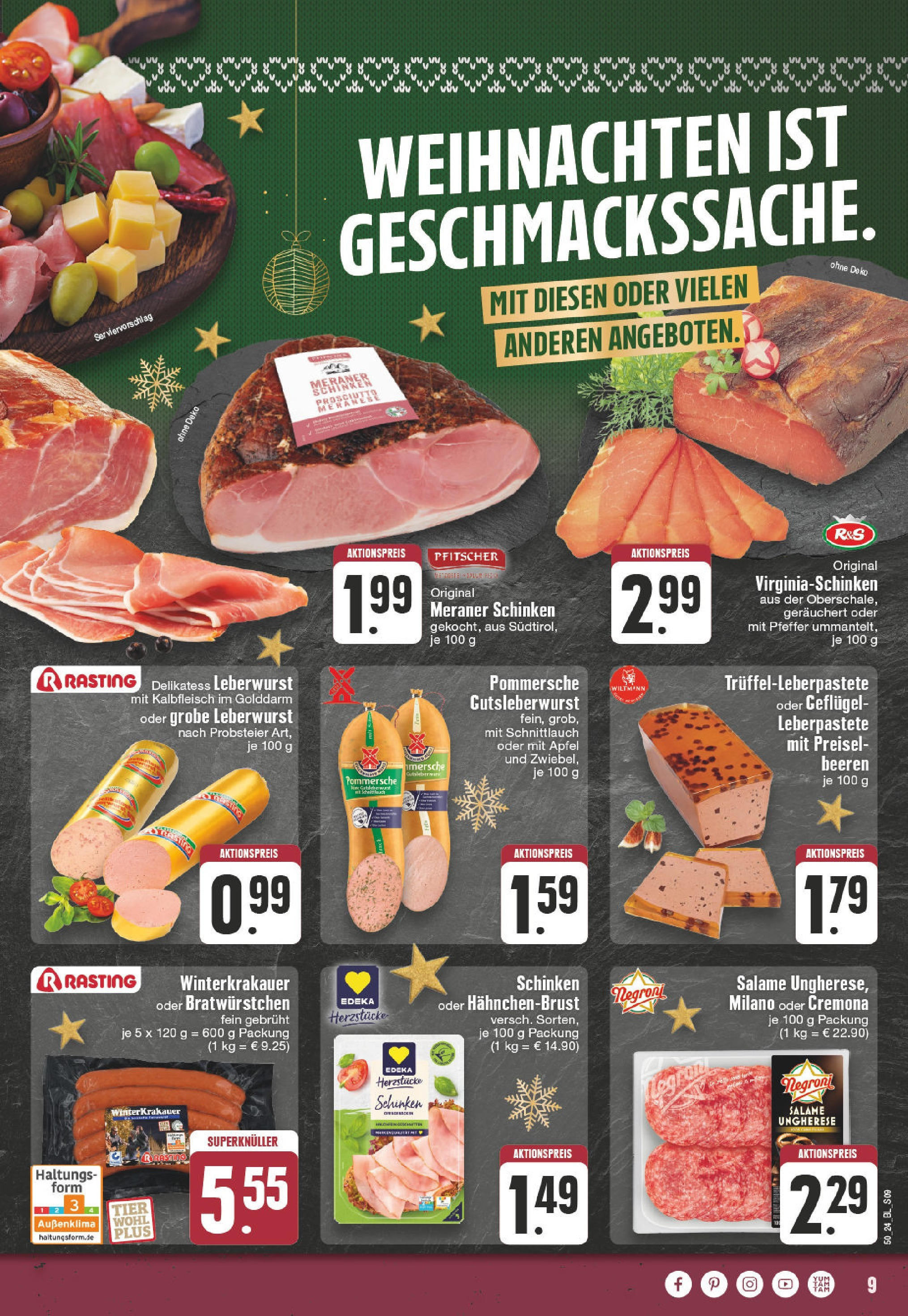 Edeka - EDEKA: Wochenangebote (ab 08.12.2024) » Angebote Online | Seite: 9 | Produkte: Äpfel, Pfeffer, Schinken, Hahnchenbrust