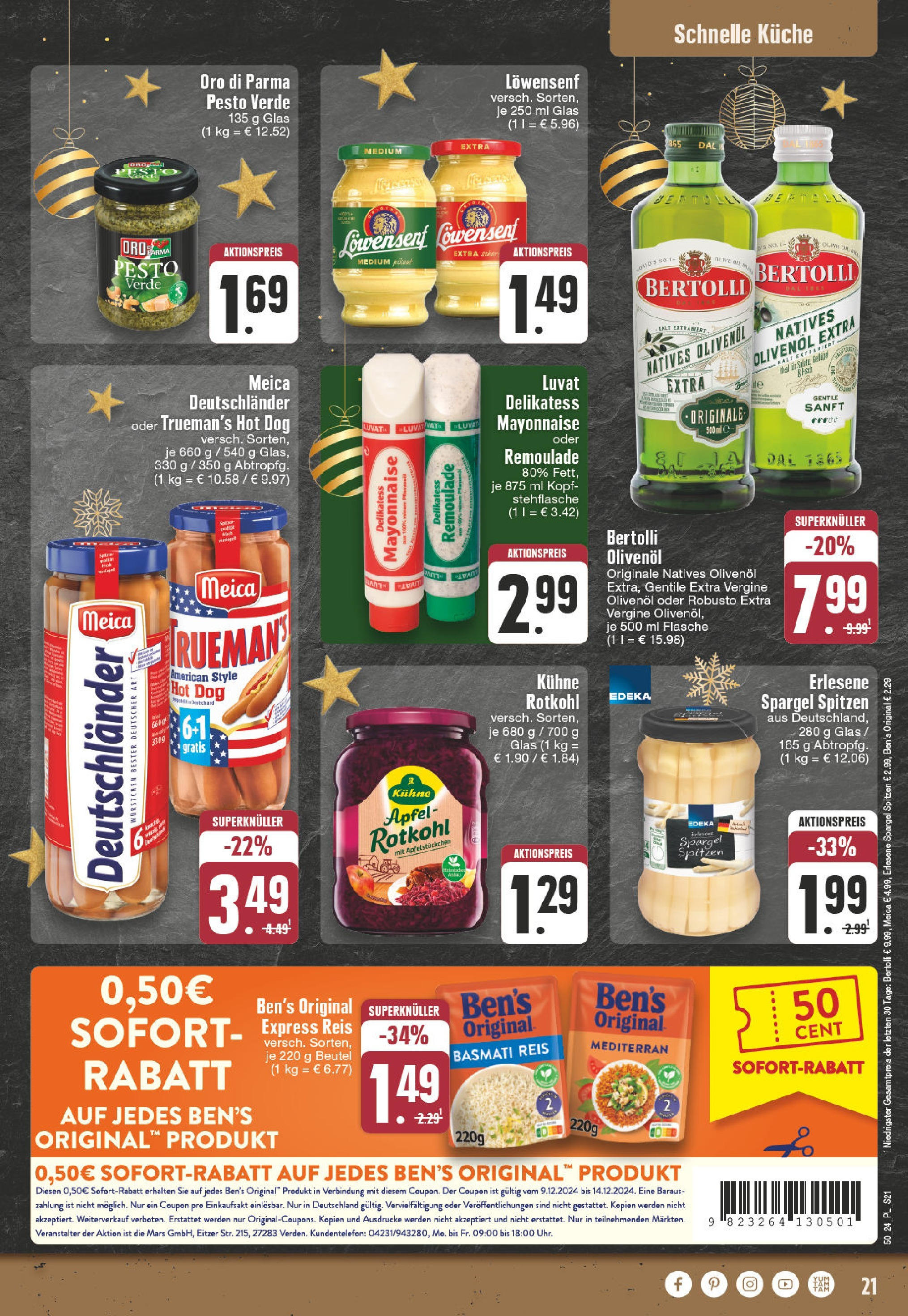 Edeka - EDEKA: Wochenangebote (ab 08.12.2024) » Angebote Online | Seite: 21 | Produkte: Rotkohl, Küche, Äpfel, Spargel