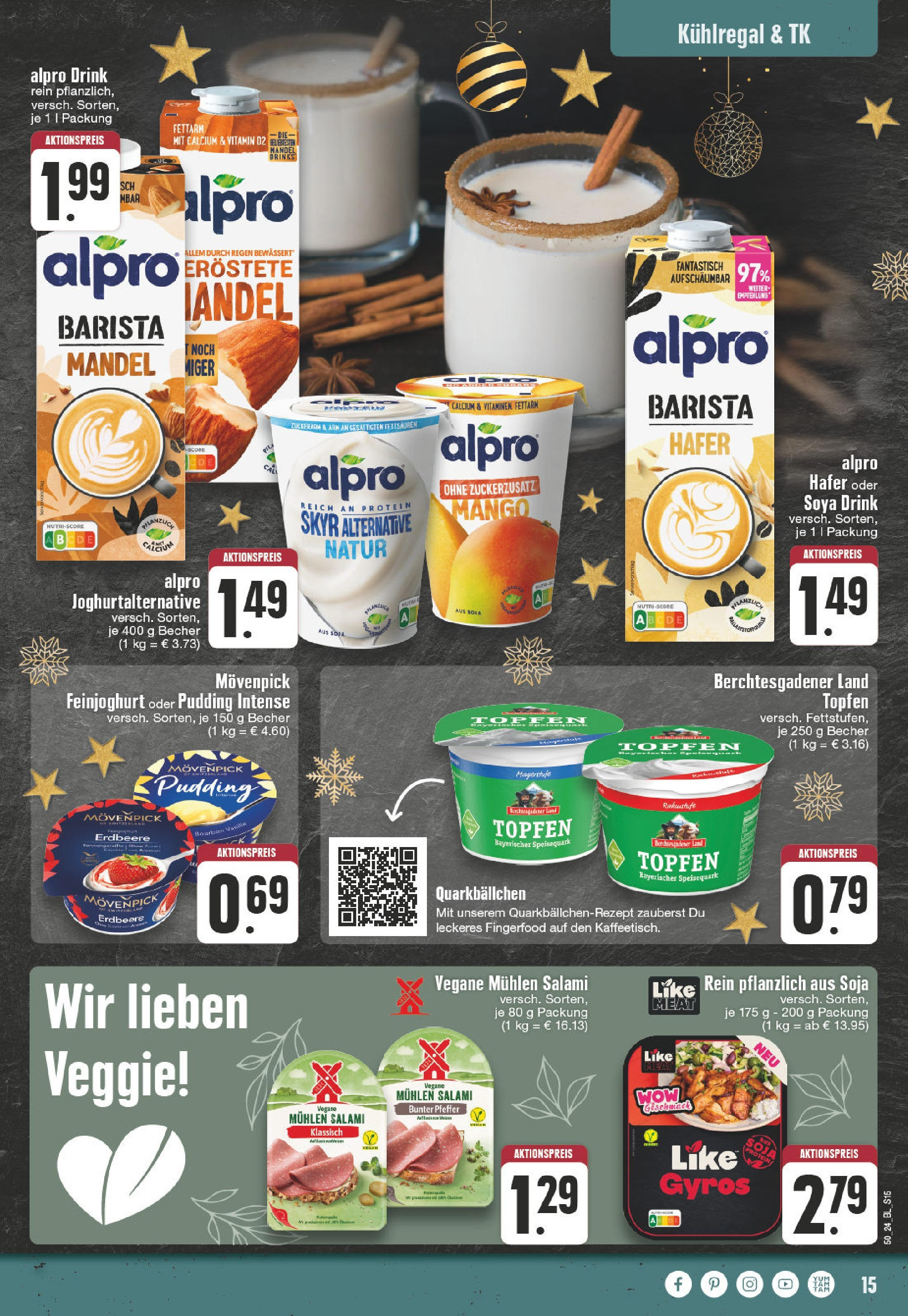 Edeka - EDEKA: Wochenangebote (ab 08.12.2024) » Angebote Online | Seite: 15 | Produkte: Gyros, Mango, Salami, Speisequark