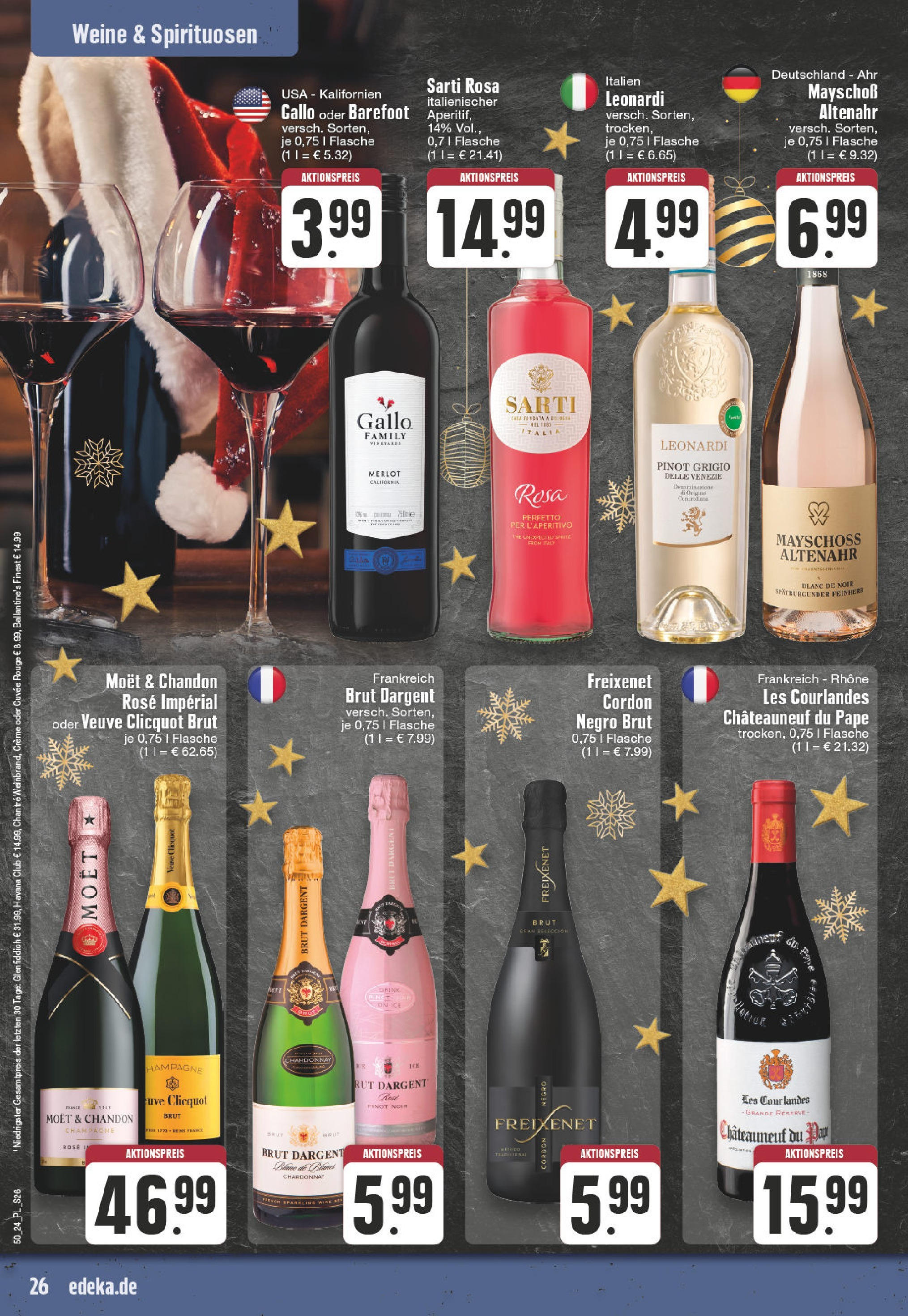 Edeka - EDEKA: Wochenangebote (ab 08.12.2024) » Angebote Online | Seite: 26 | Produkte: Havana club, Freixenet, Creme, Brut dargent