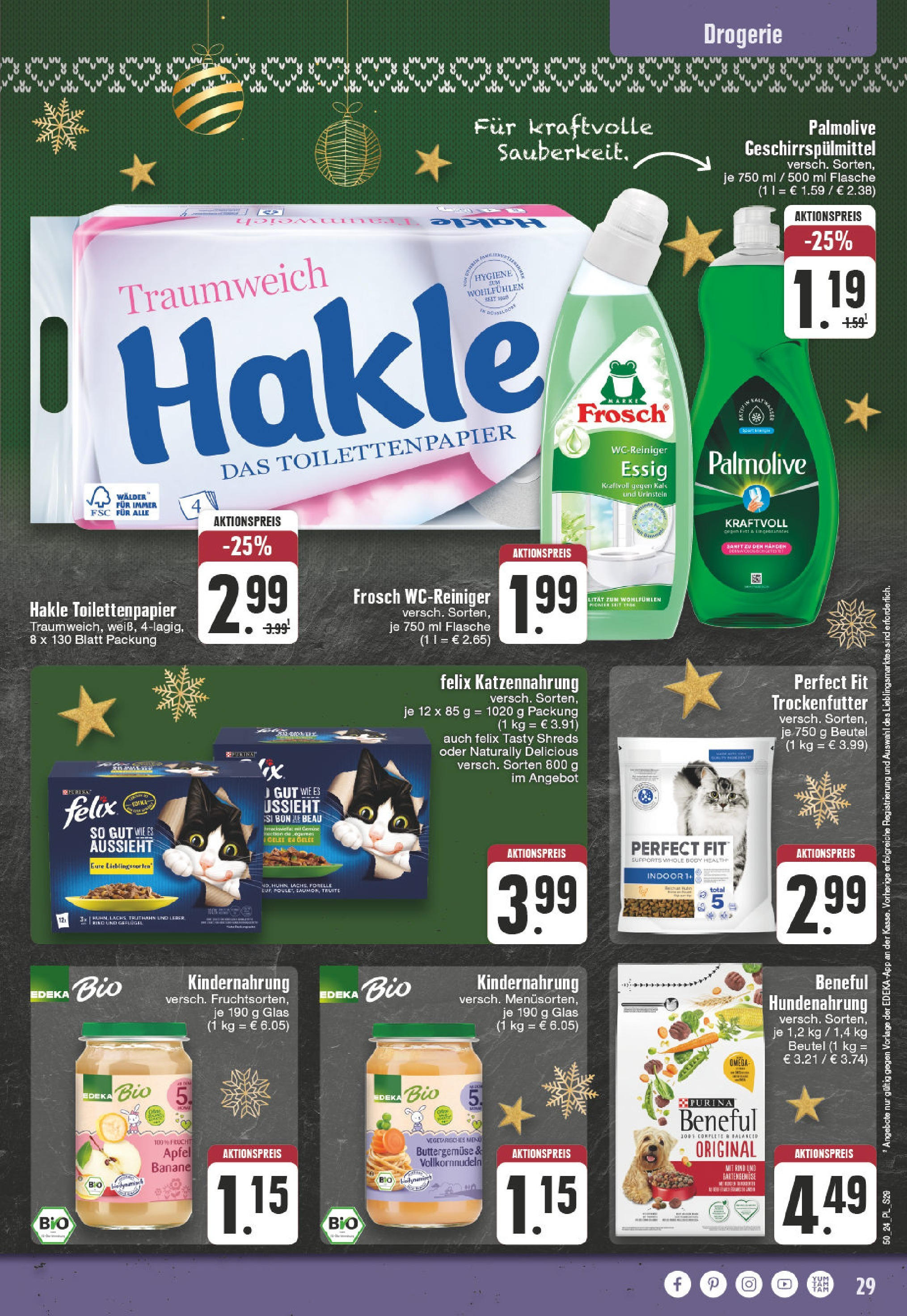 Edeka - EDEKA: Wochenangebote (ab 08.12.2024) » Angebote Online | Seite: 29 | Produkte: Essig, Äpfel, Geschirrspülmittel, Toilettenpapier