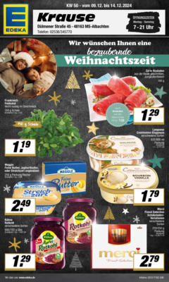 OFFERS - L. Stroetmann: Wochenangebote - gültig ab dem 08.12.2024 | Seite: 1 | Produkte: Langnese cremissimo, Rotkohl, Äpfel, Bourbon