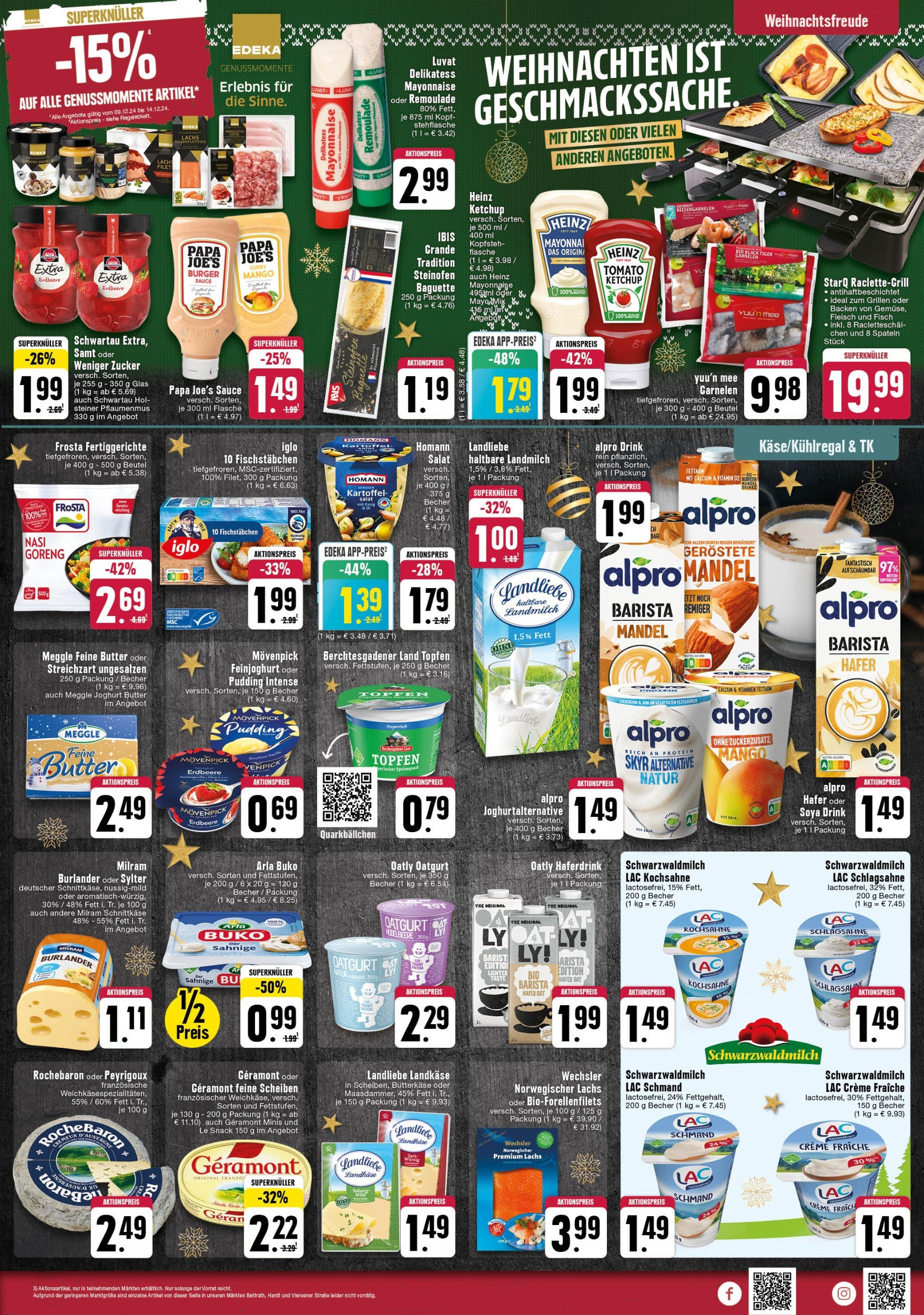 Edeka - EDEKA: Wochenangebote (ab 08.12.2024) » Angebote Online | Seite: 5 | Produkte: Burger, Alpro, Fischstabchen, Mayonnaise