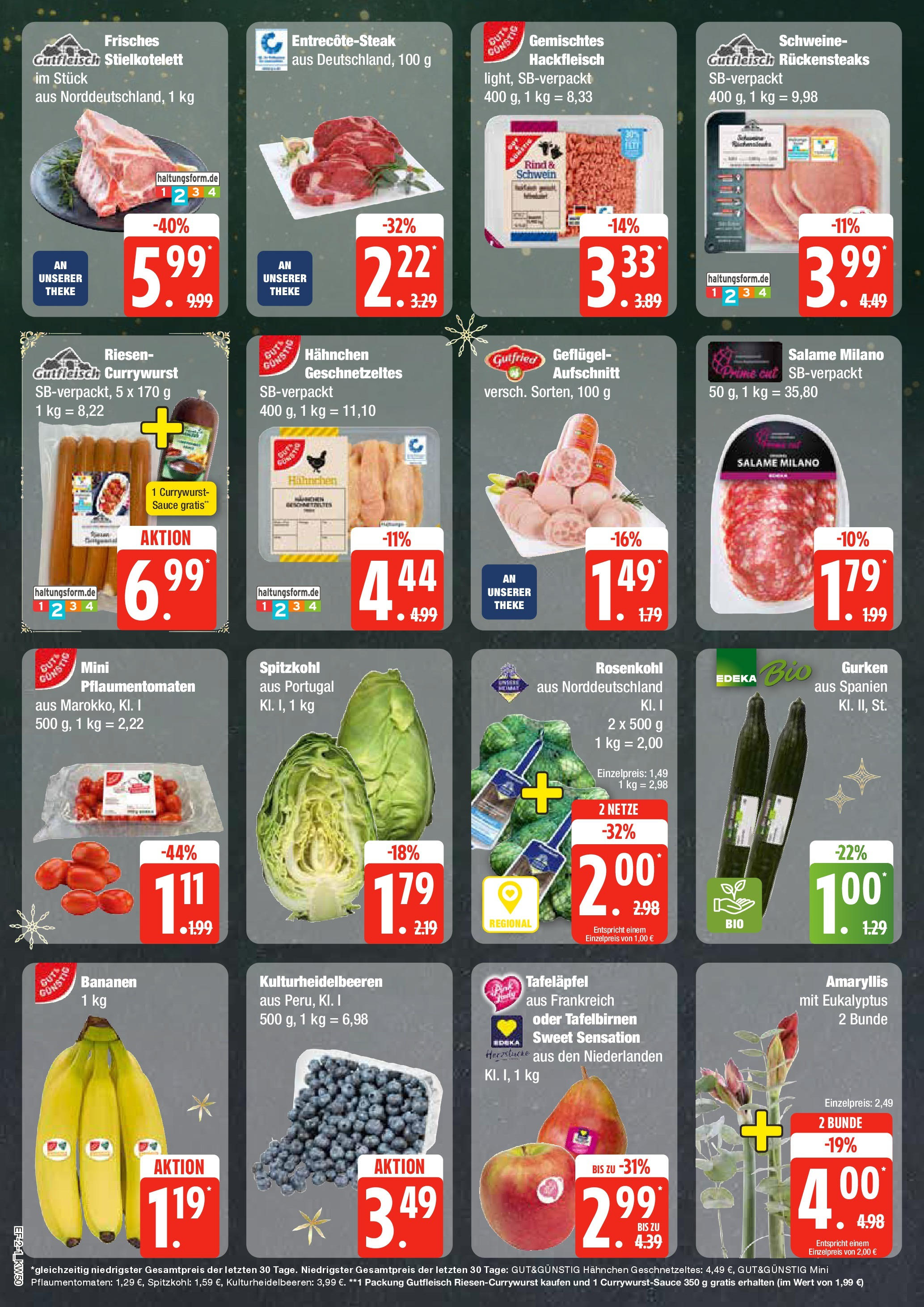 Edeka - Hamburg, Bremer Straße 31-33 (ab 09.12.2024) » Angebote Online | Seite: 2 | Produkte: Hahnchen, Theke, Bananen, Gurken