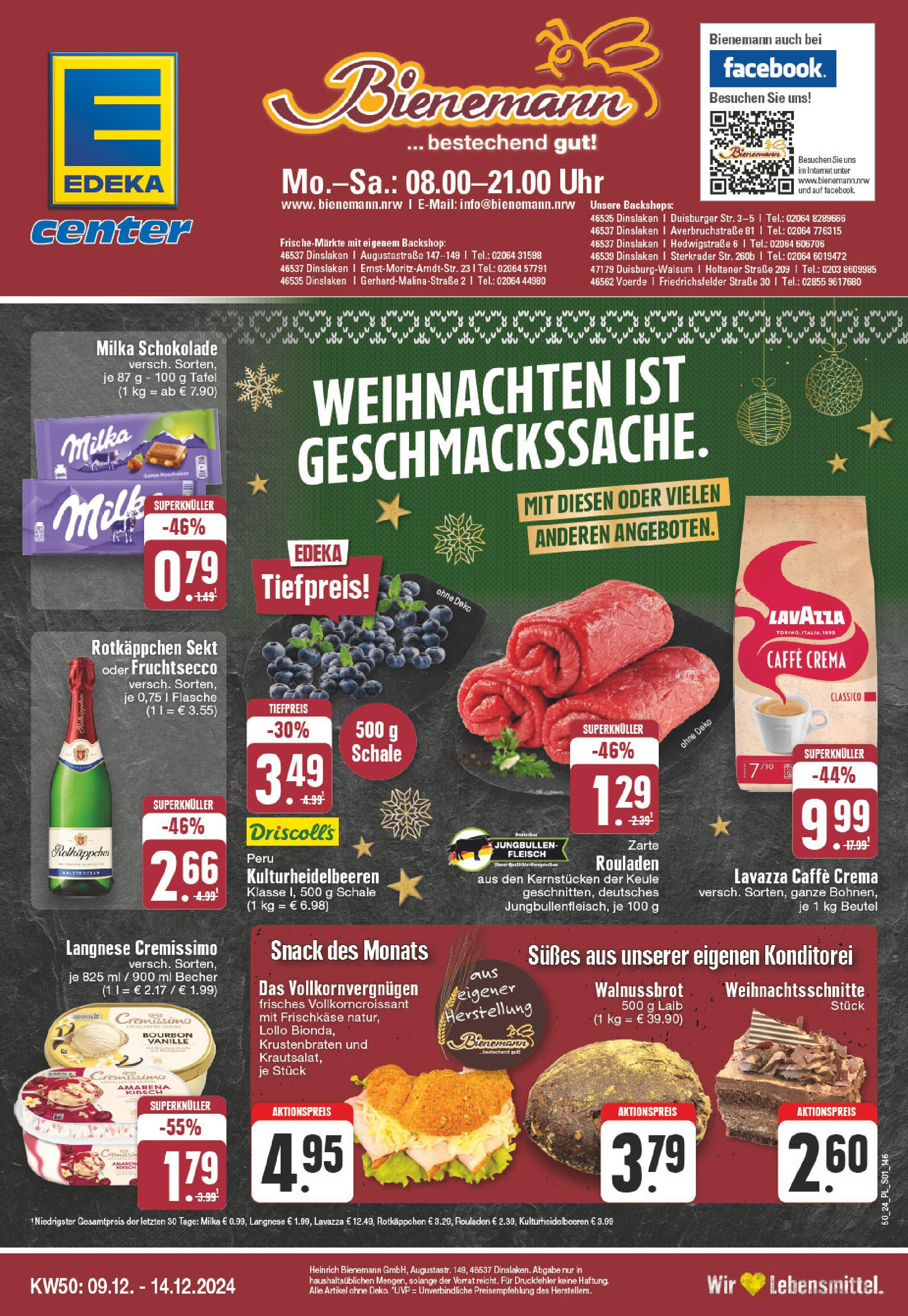 Edeka - EDEKA: Wochenangebote (ab 08.12.2024) » Angebote Online | Seite: 1 | Produkte: Rotkappchen sekt, Fruchtsecco, Rotkäppchen, Uhr