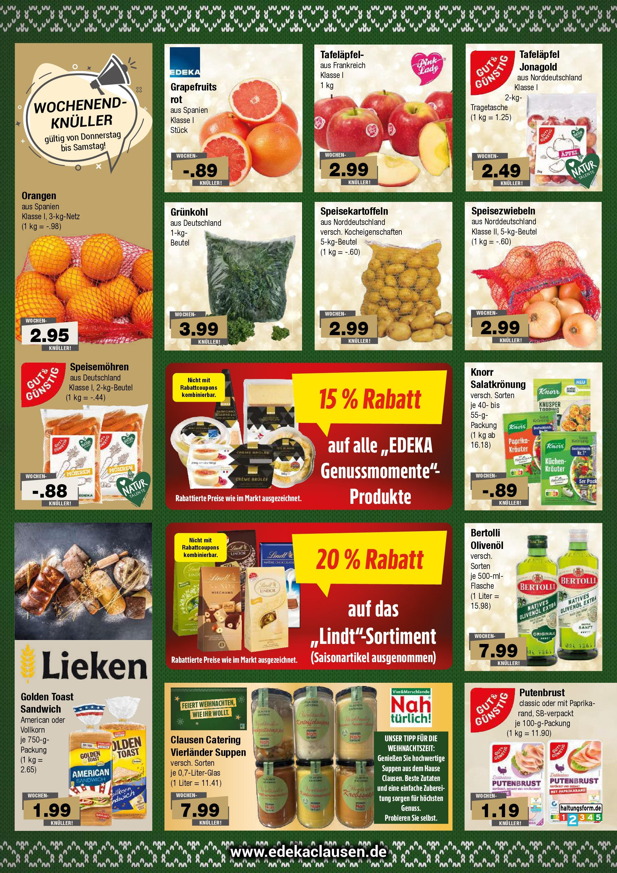 Edeka - EDEKA: Wochenangebote (ab 08.12.2024) » Angebote Online | Seite: 2 | Produkte: Toast, Creme, Paprika, Kuchen