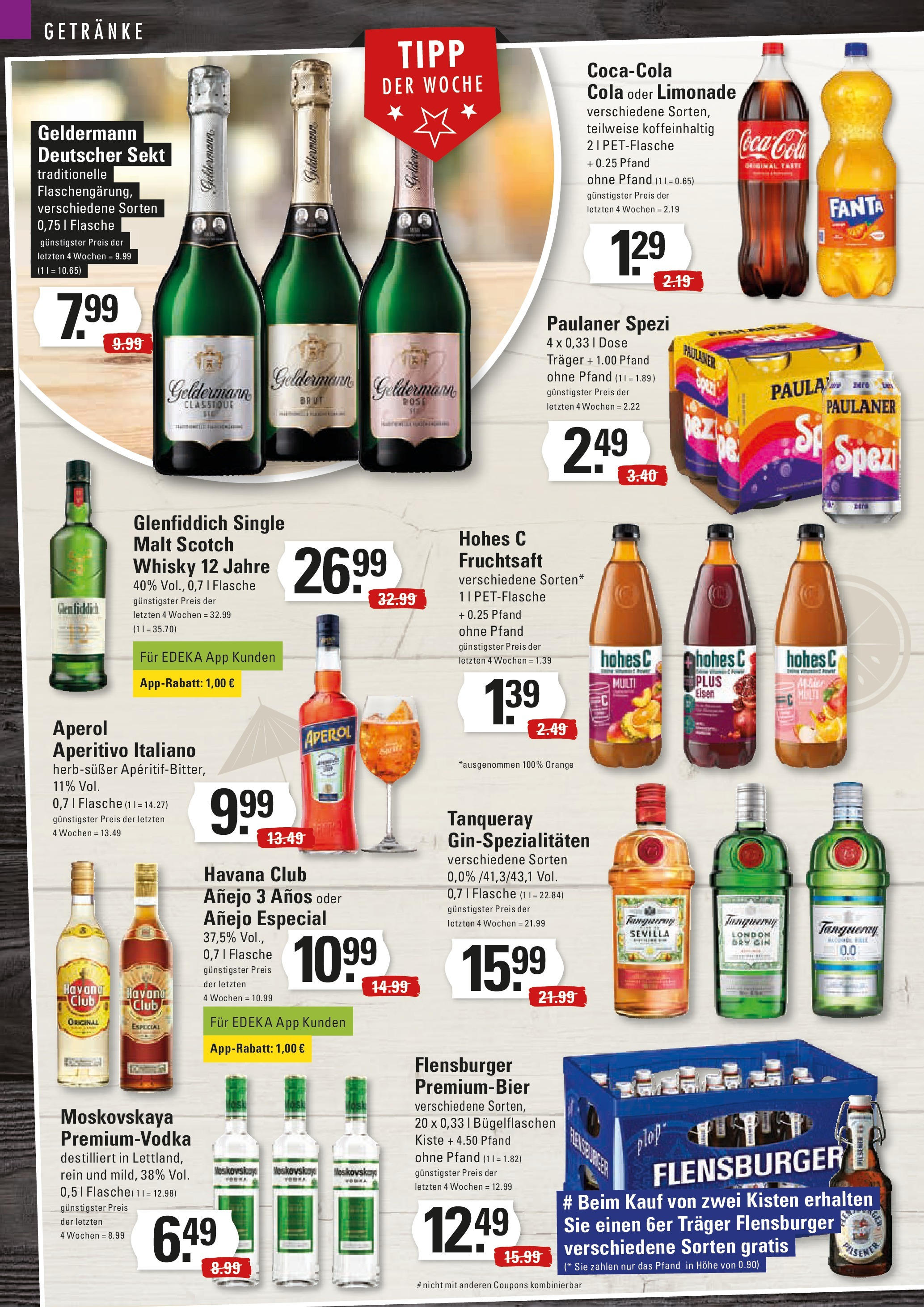 Edeka - Hamburg, Neuer Kamp 31 (ab 09.12.2024) » Angebote Online | Seite: 14 | Produkte: Coca cola, Fanta, Cola, Sekt