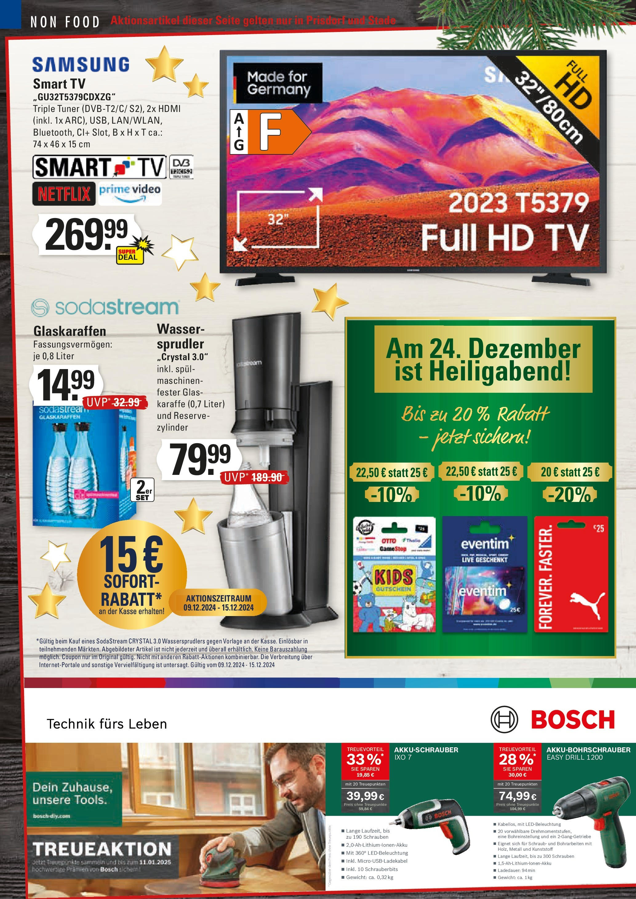 Edeka - EDEKA: Wochenangebote (ab 08.12.2024) » Angebote Online | Seite: 20 | Produkte: Bosch, Gewicht, Samsung, TV