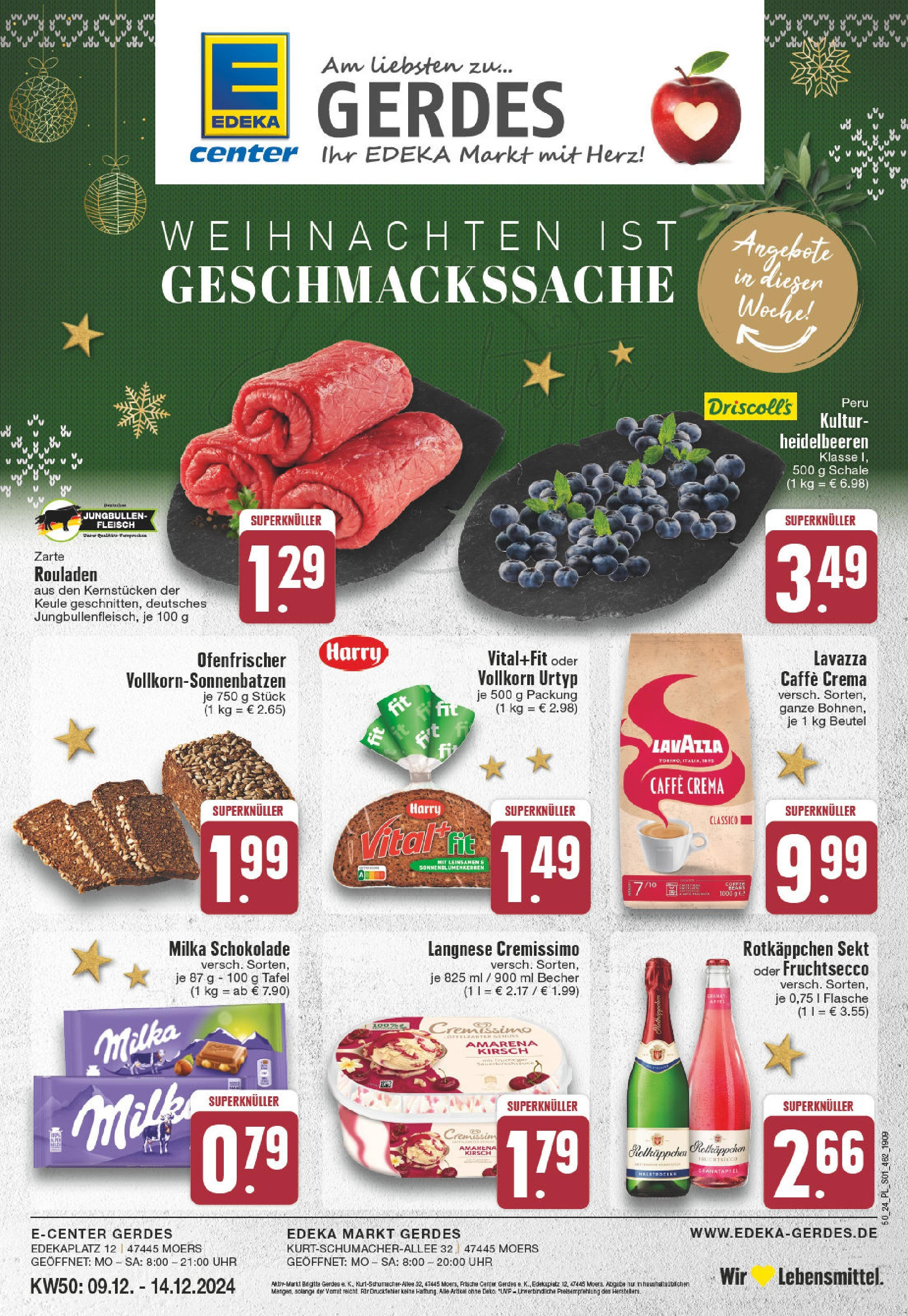 Edeka - EDEKA: Wochenangebote (ab 08.12.2024) » Angebote Online | Seite: 1 | Produkte: Rotkappchen sekt, Milka schokolade, Sekt, Fruchtsecco