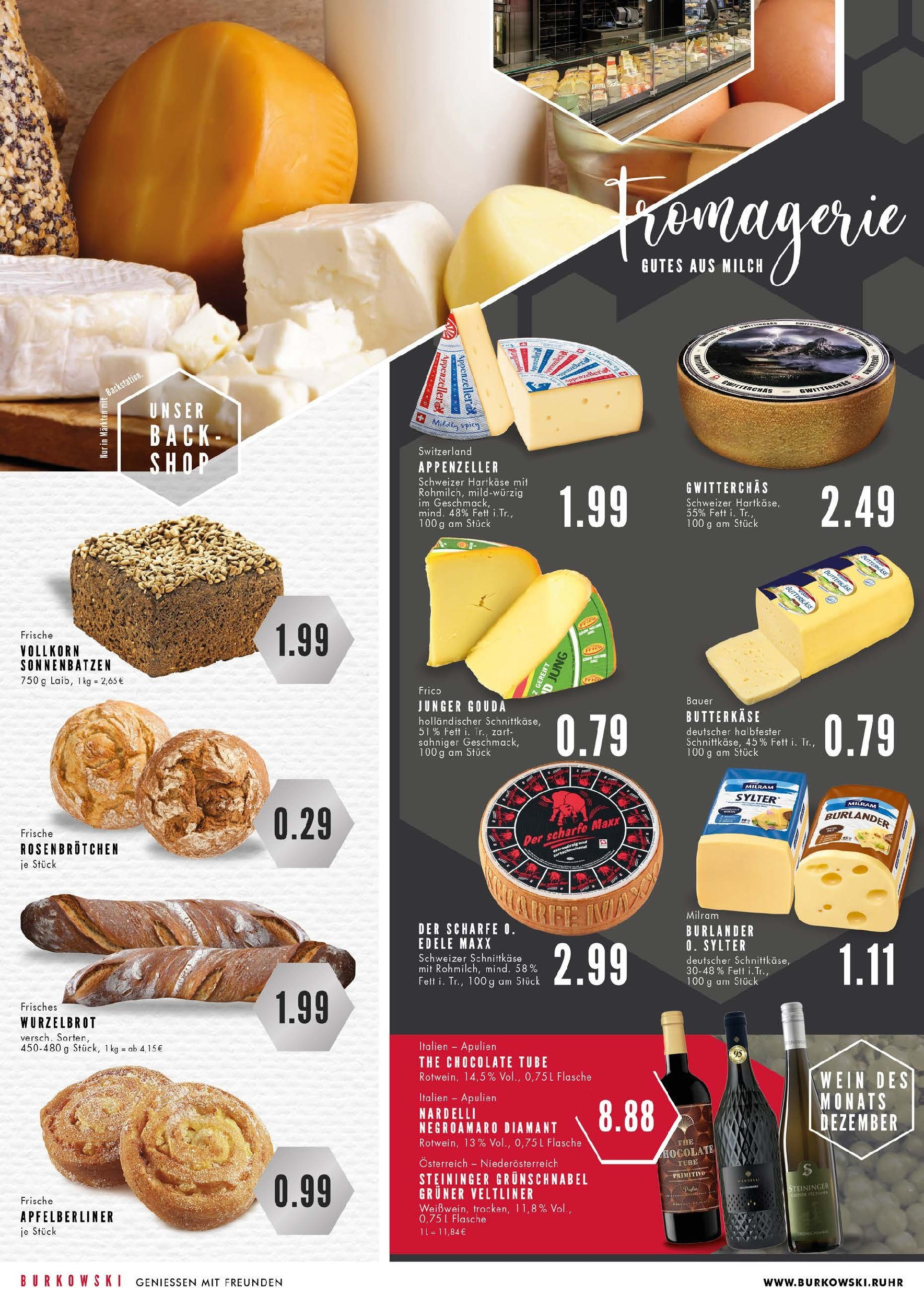 Edeka - EDEKA: Wochenangebote (ab 08.12.2024) » Angebote Online | Seite: 2 | Produkte: Milch, Gouda, Milram, Wein