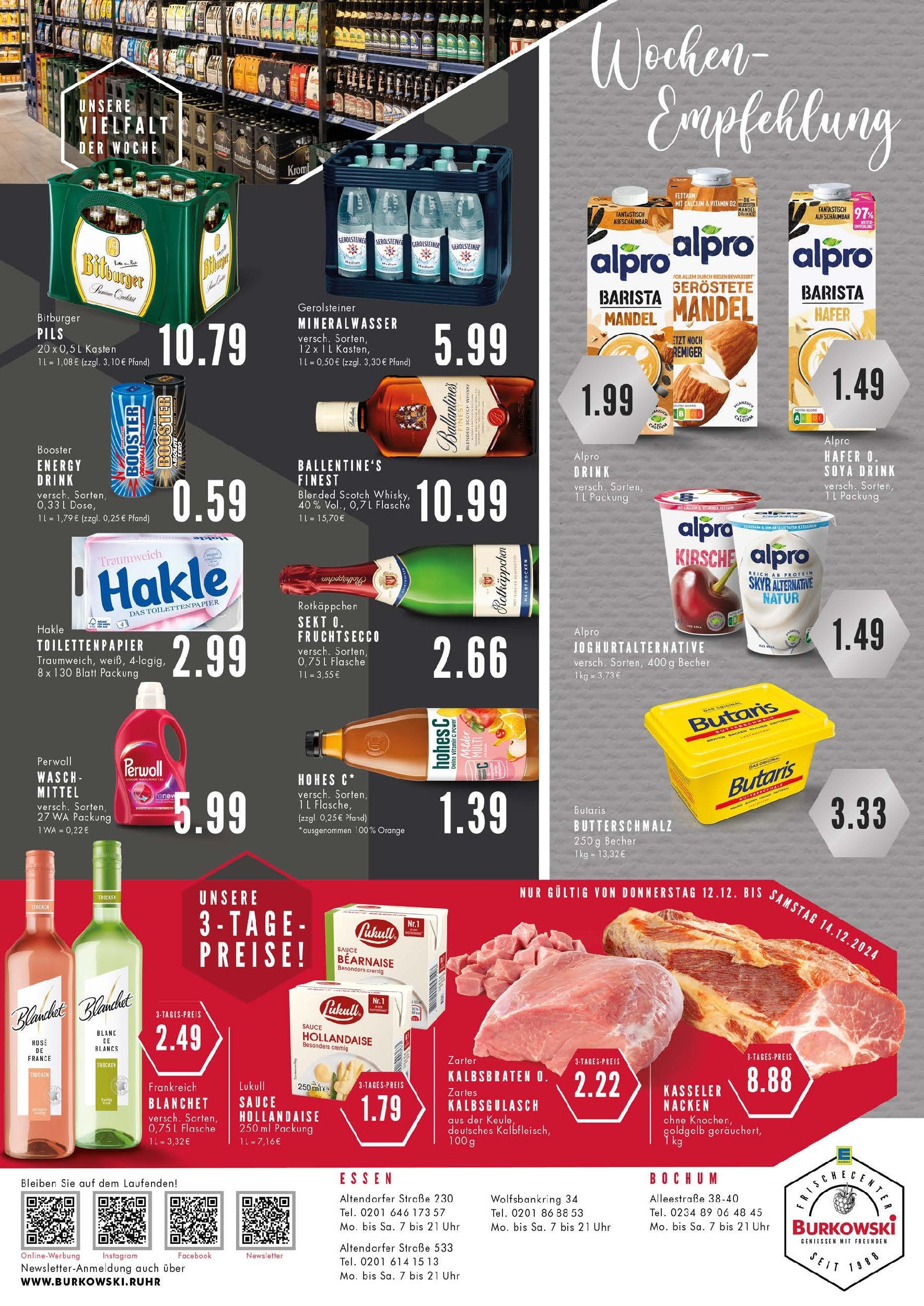 Edeka - EDEKA: Wochenangebote (ab 08.12.2024) » Angebote Online | Seite: 8 | Produkte: Sekt, Perwoll, Kasseler nacken, Gerolsteiner