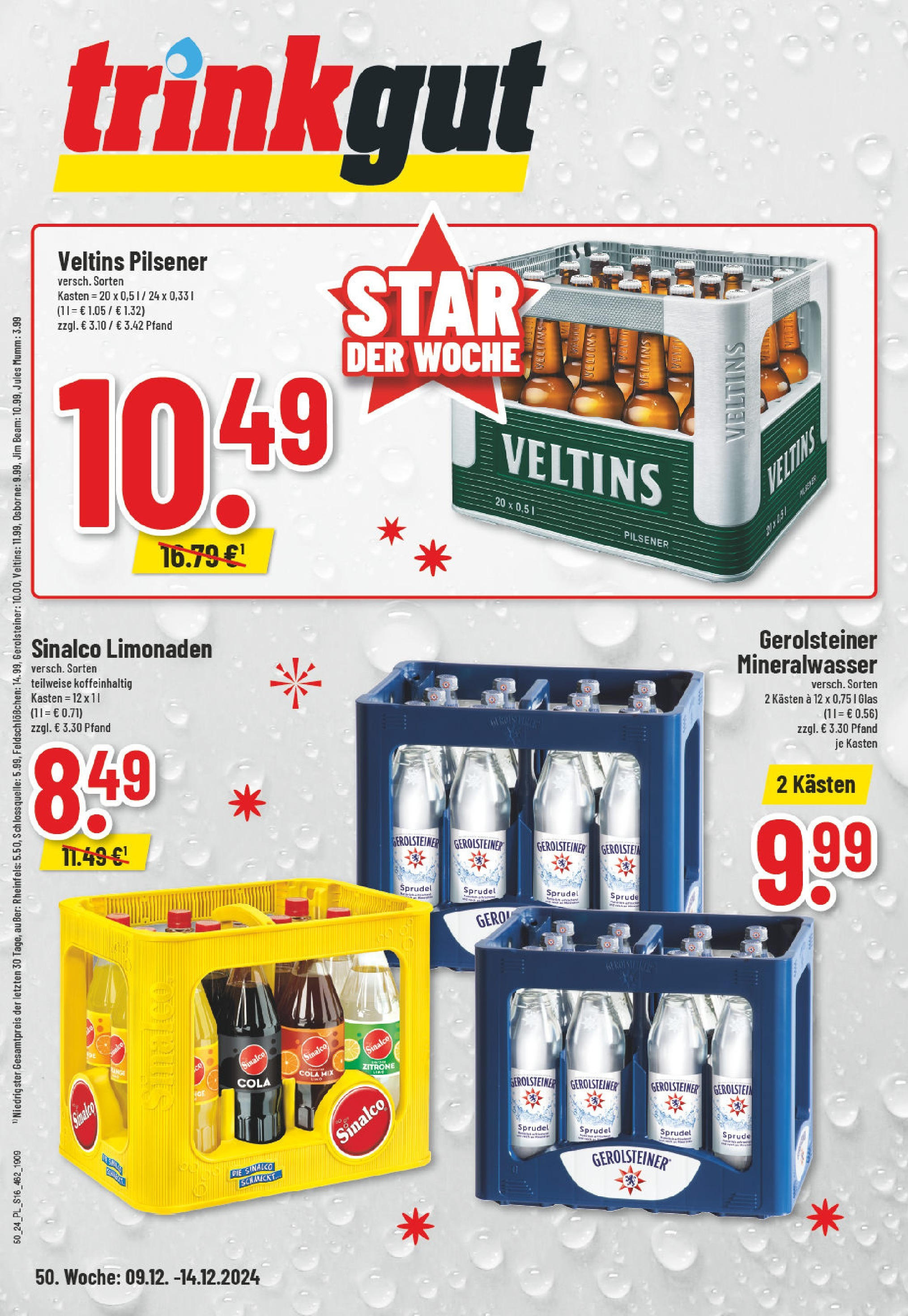 Edeka - EDEKA: Wochenangebote (ab 08.12.2024) » Angebote Online | Seite: 16 | Produkte: Jim beam, Jules mumm, Mineralwasser, Gerolsteiner