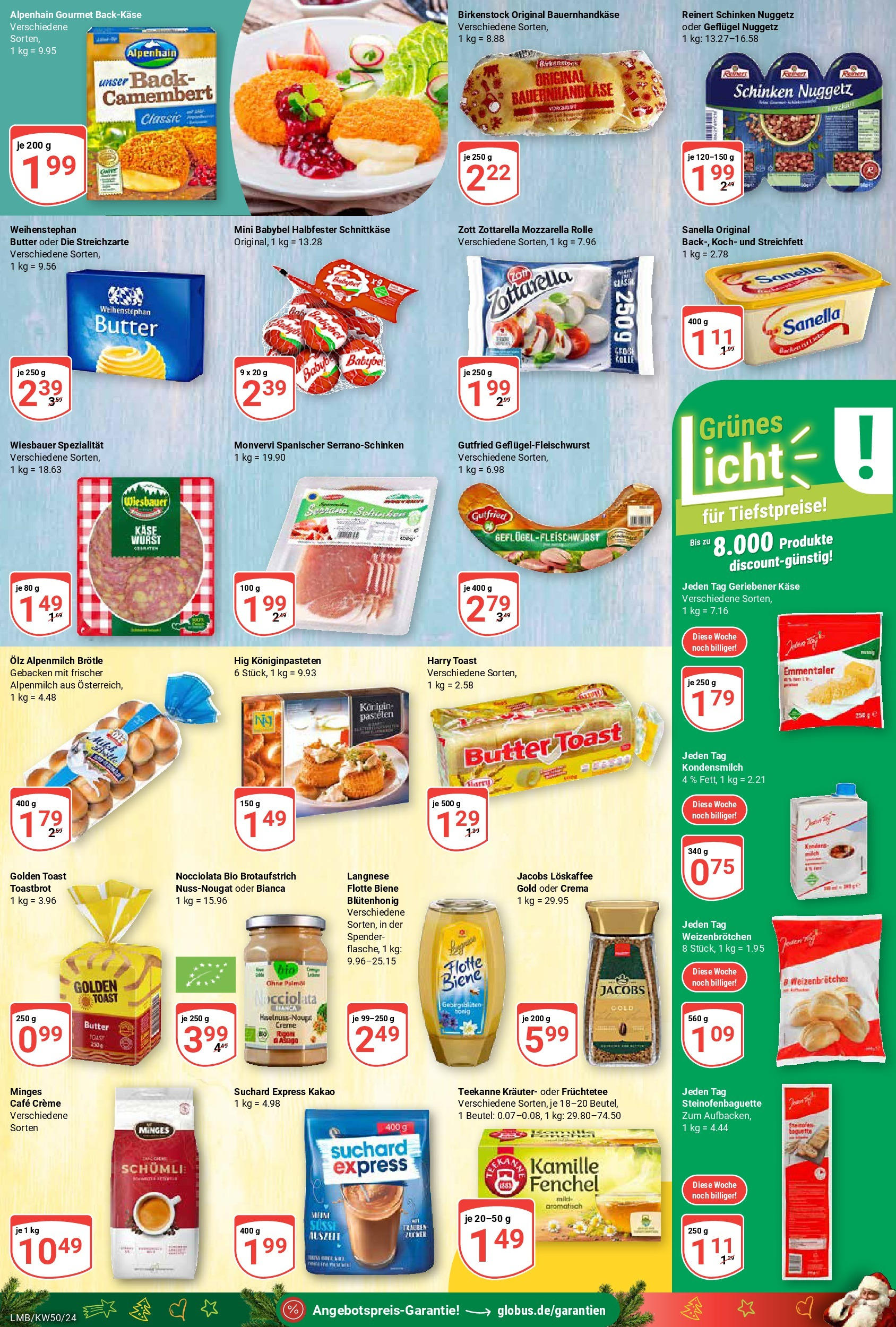 Globus - Limburg, Mundipharma Str. 1  (ab 09.12.2024) » Angebote online | Seite: 10 | Produkte: Käse, Teekanne, Babybel, Schinken