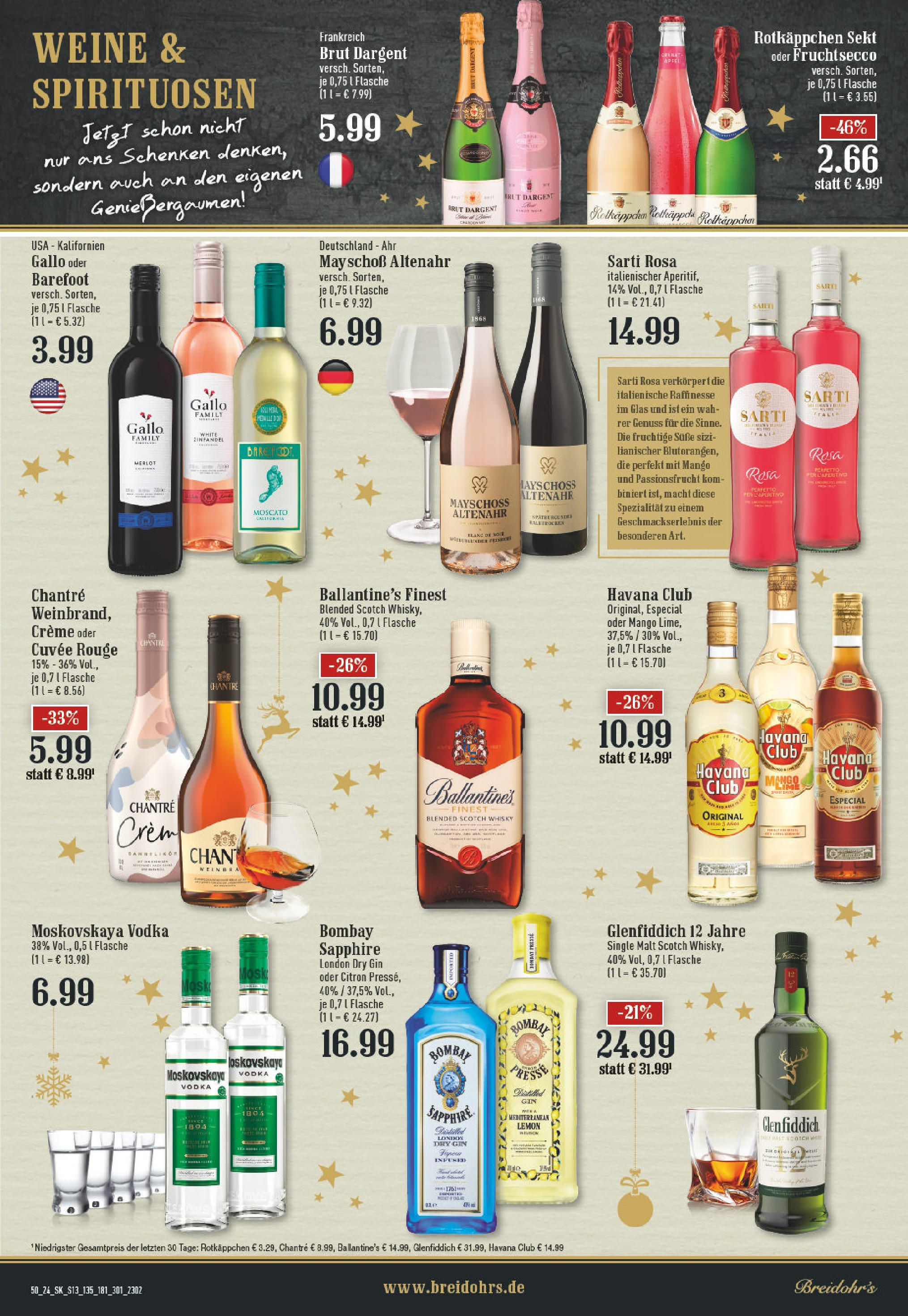 Edeka - EDEKA: Wochenangebote (ab 08.12.2024) » Angebote Online | Seite: 13 | Produkte: Creme, Fruchtsecco, Mango, Vodka