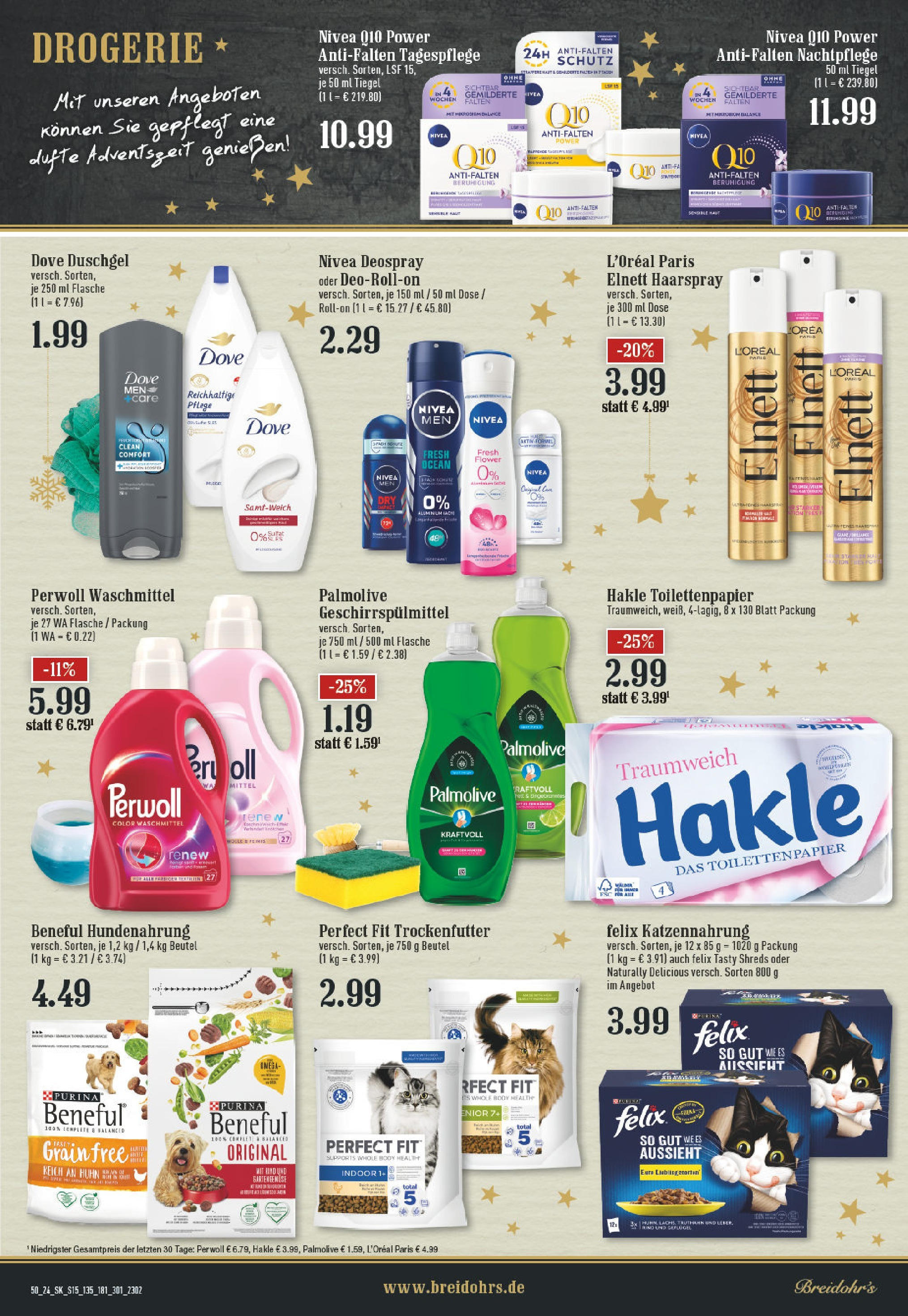 Edeka - EDEKA: Wochenangebote (ab 08.12.2024) » Angebote Online | Seite: 15 | Produkte: Perwoll, Duschgel, Geschirrspülmittel, Toilettenpapier