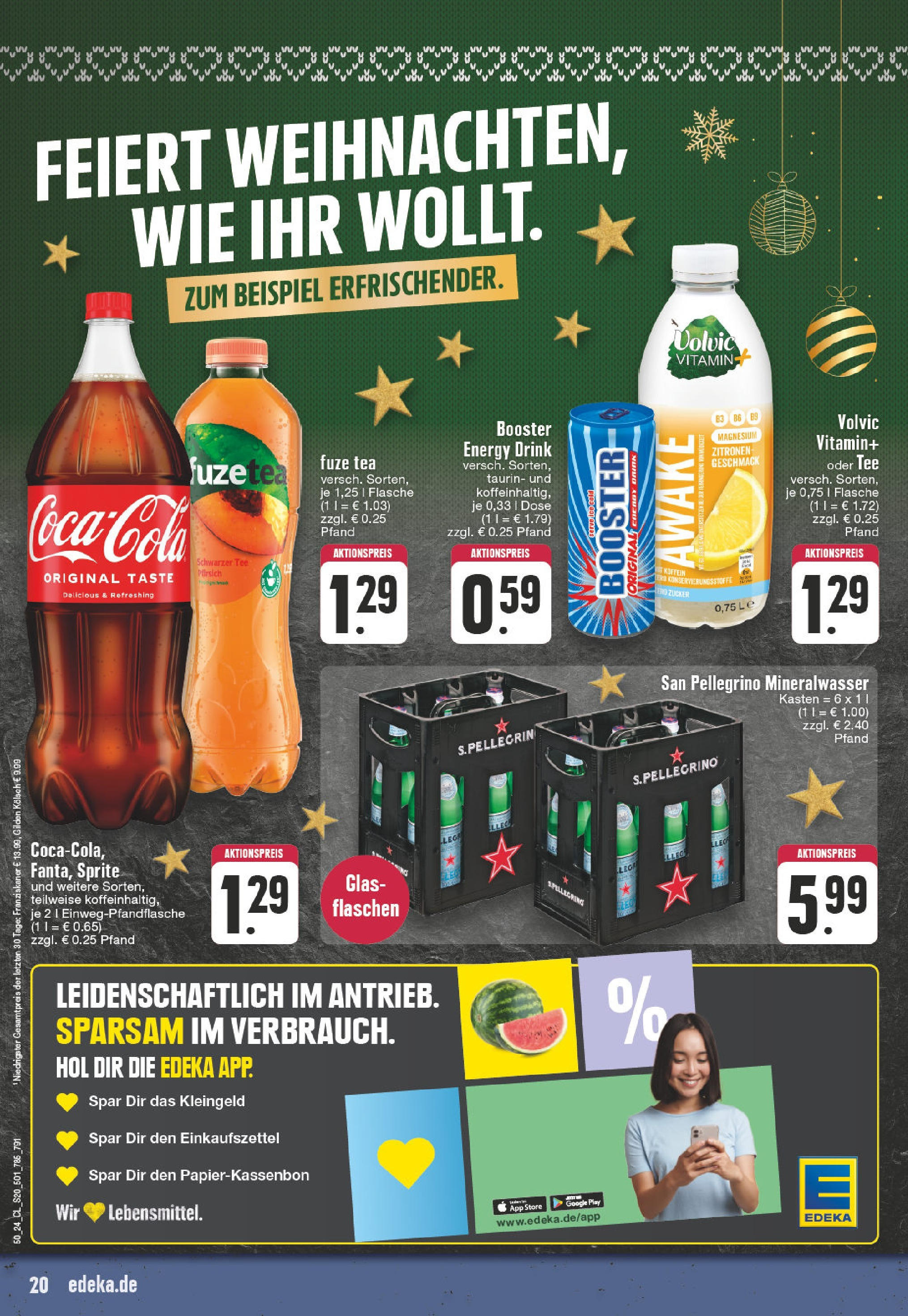 Edeka - EDEKA: Wochenangebote (ab 08.12.2024) » Angebote Online | Seite: 20 | Produkte: Energy, Zucker, Pfirsich, Zitronen