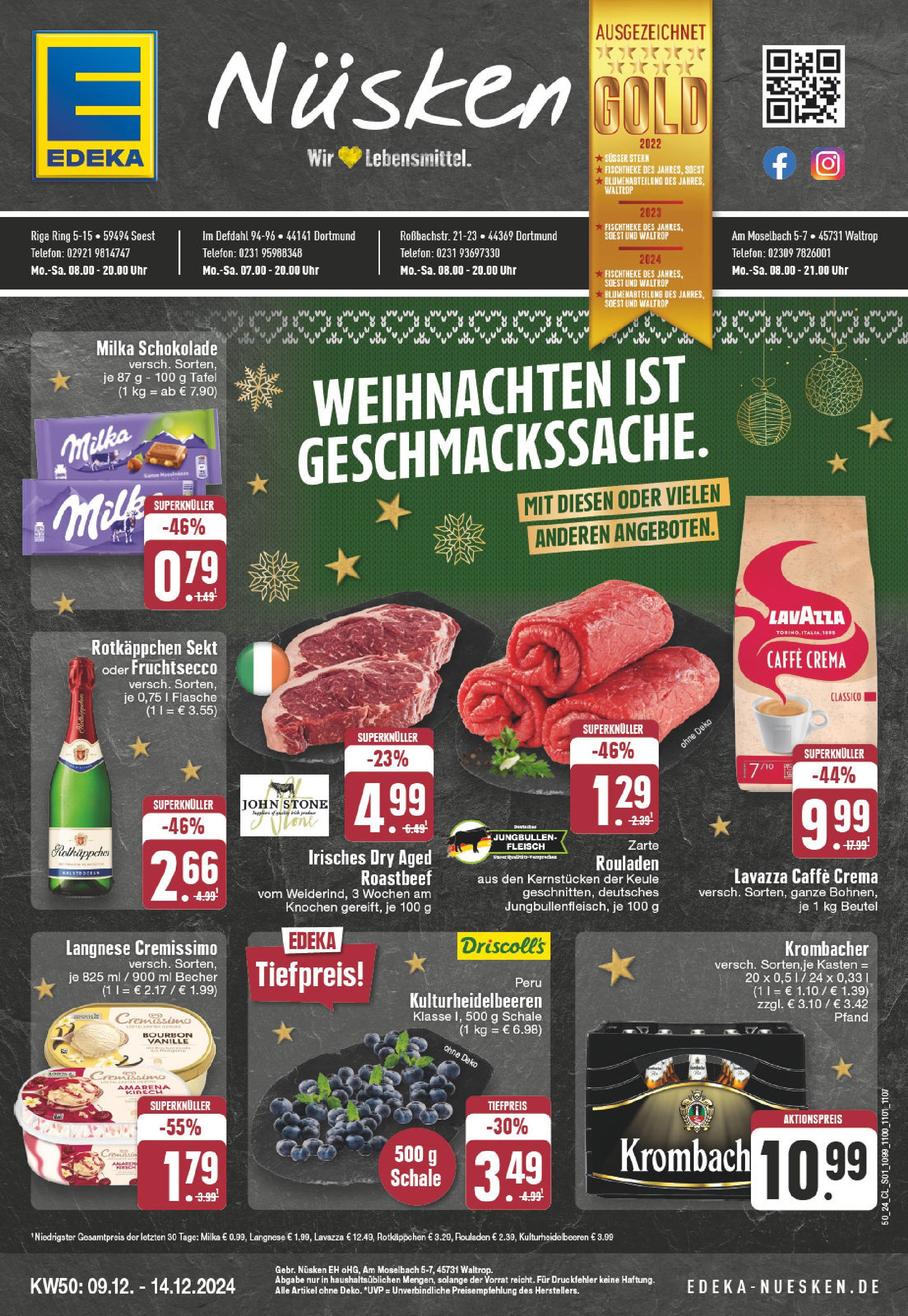 Edeka - EDEKA: Wochenangebote (ab 08.12.2024) » Angebote Online | Seite: 1 | Produkte: Rotkappchen sekt, Milka, Rotkäppchen, Telefon