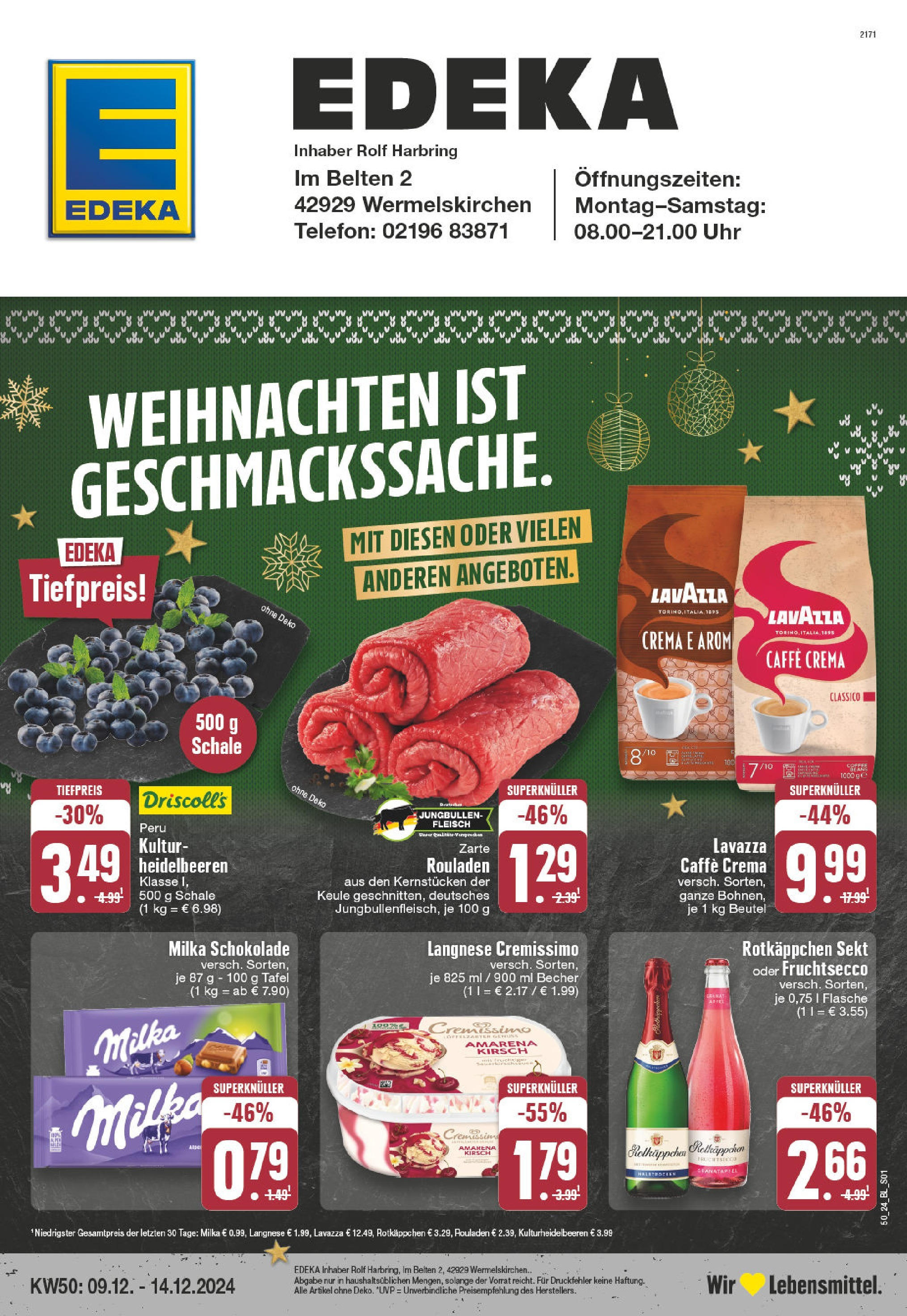 EDEKA Prospekt ab 08.12.2024 - EDEKA: Wochenangebote Online