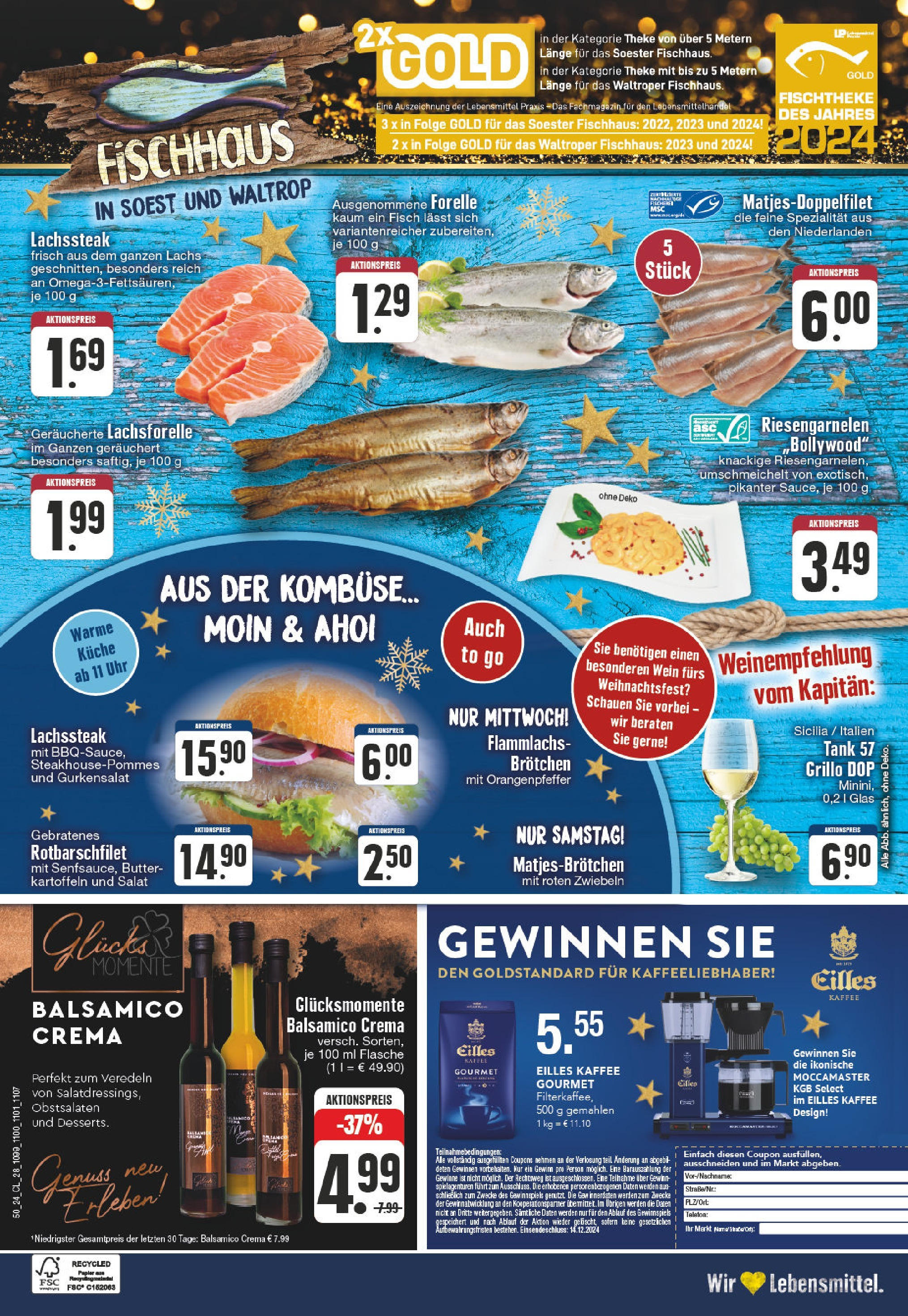 Edeka - EDEKA: Wochenangebote (ab 08.12.2024) » Angebote Online | Seite: 28 | Produkte: Kaffee, Eilles kaffee, Lachs, Salat