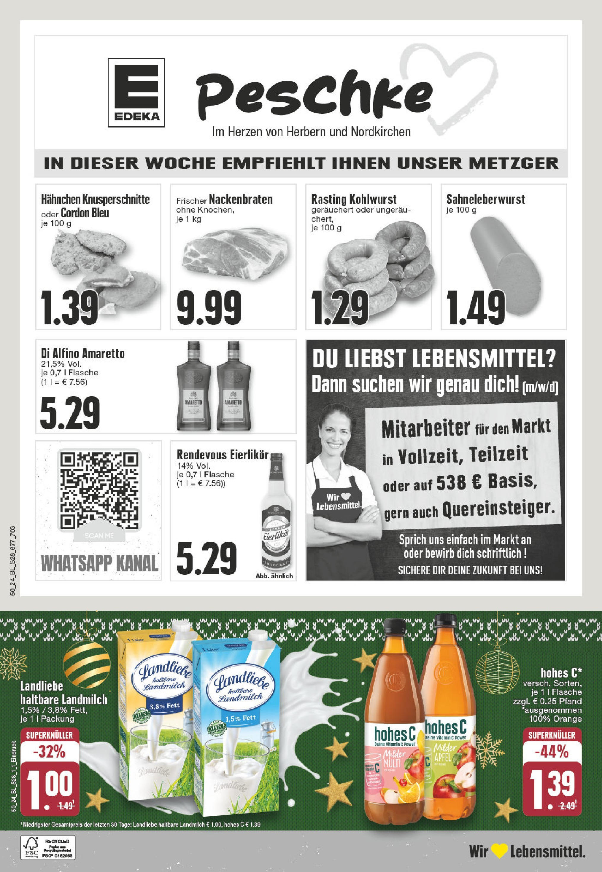 Edeka - EDEKA: Wochenangebote (ab 08.12.2024) » Angebote Online | Seite: 28 | Produkte: Hahnchen, Äpfel, Hohes c