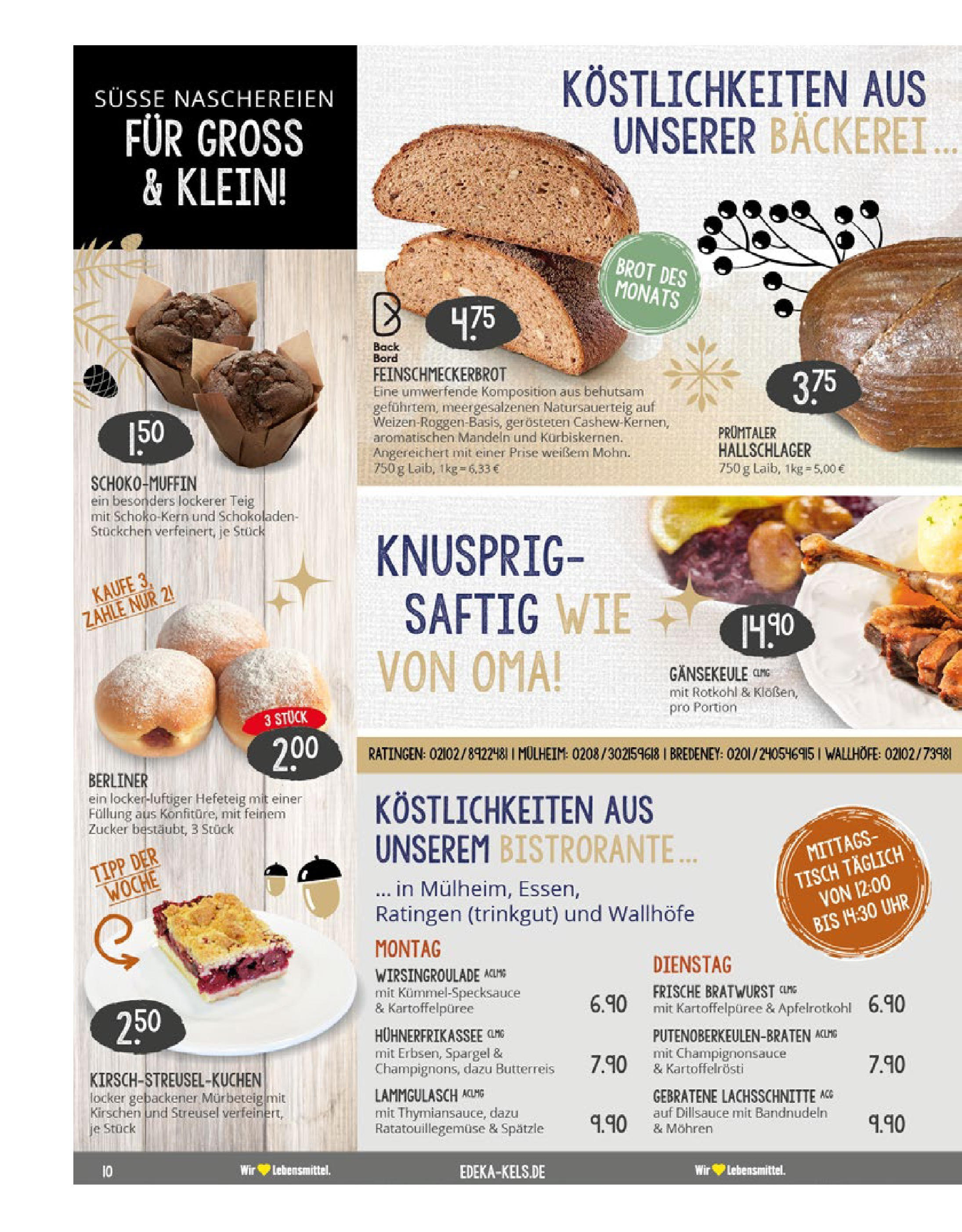 Edeka - EDEKA: Wochenangebote (ab 08.12.2024) » Angebote Online | Seite: 10 | Produkte: Rotkohl, Bratwurst, Mohren, Zucker