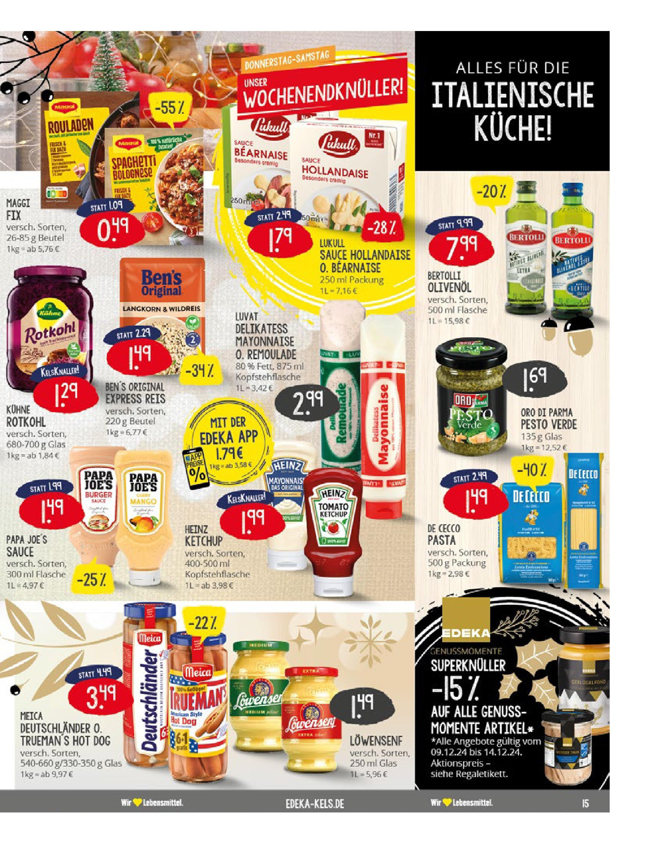 Edeka - EDEKA: Wochenangebote (ab 08.12.2024) » Angebote Online | Seite: 15 | Produkte: Maggi, Rotkohl, Meica, Mayonnaise