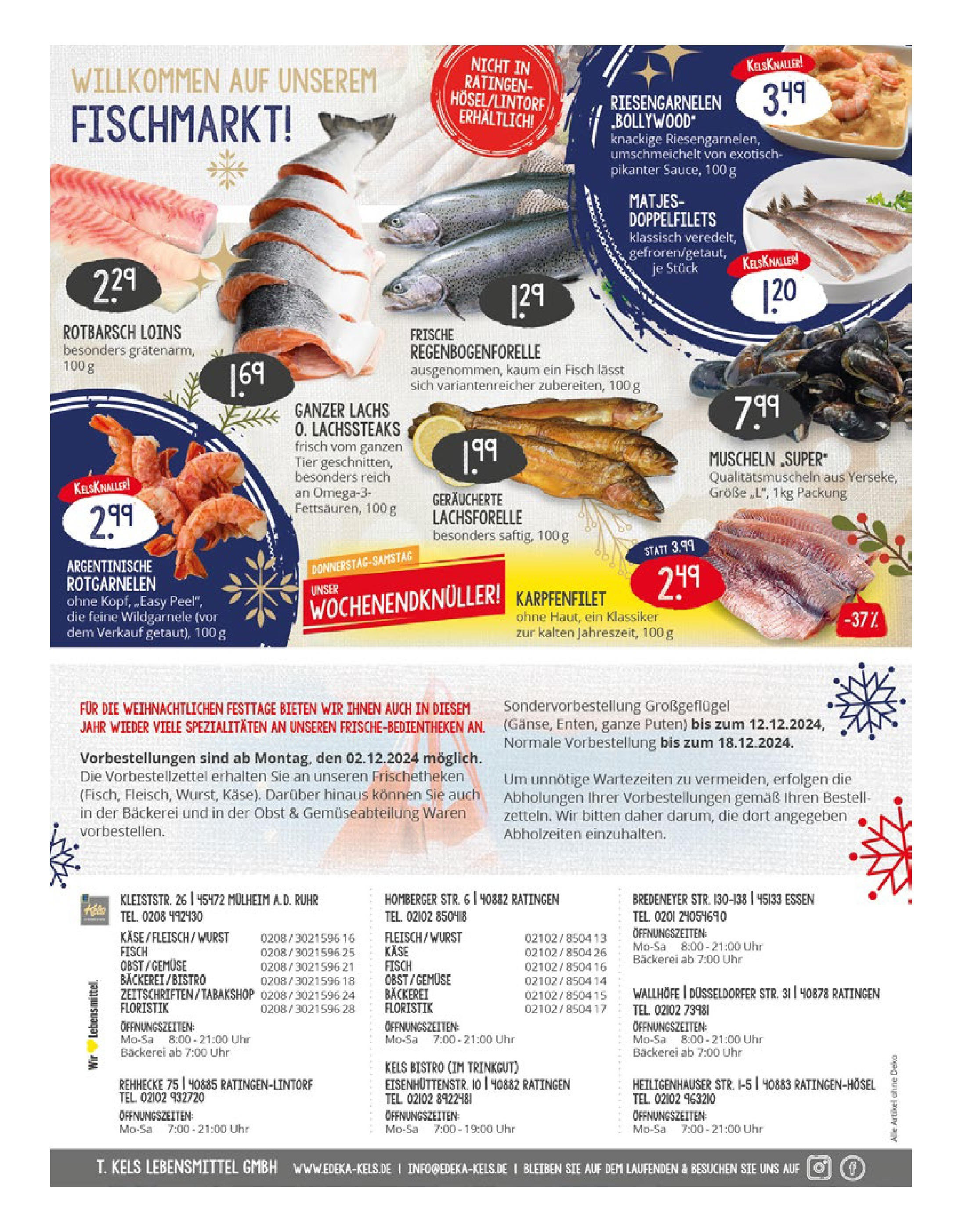 Edeka - EDEKA: Wochenangebote (ab 08.12.2024) » Angebote Online | Seite: 20 | Produkte: Bäckerei, Fisch, Gemüse, Wurst