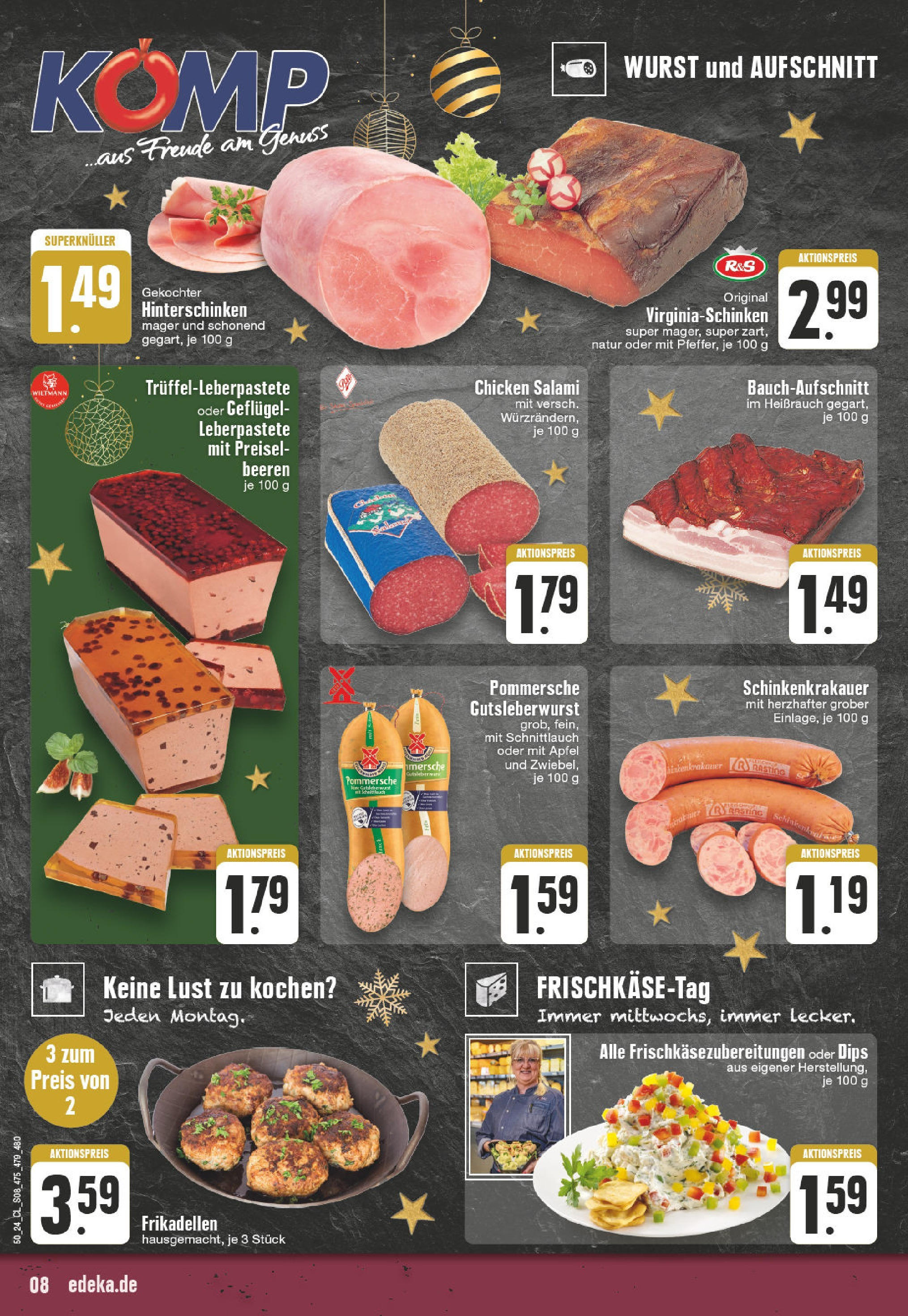 Edeka - Wesel-Lackhausen, Julius-Leber-Straße 1  (ab 09.12.2024) » Angebote Online | Seite: 8 | Produkte: Äpfel, Wurst, Salami