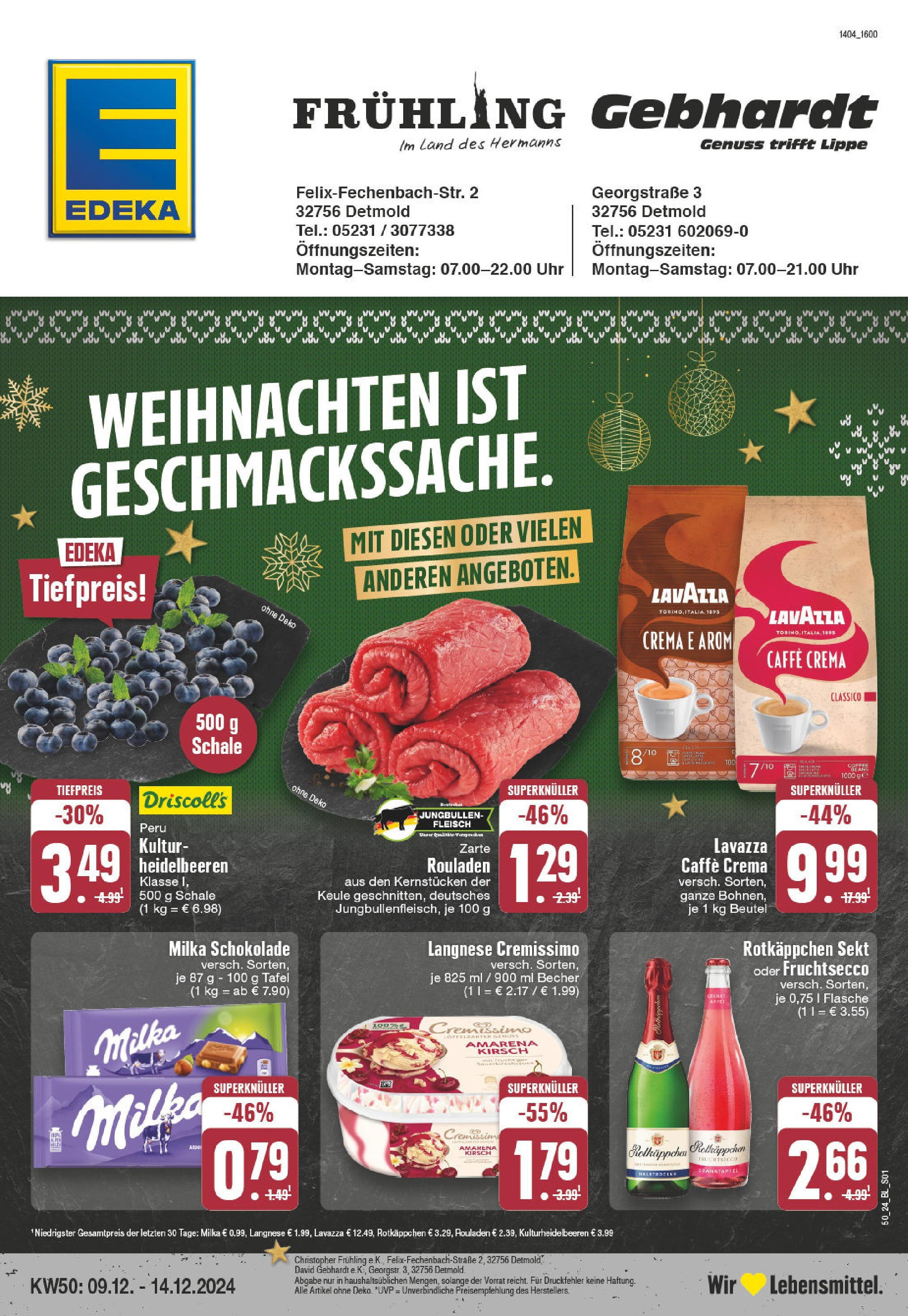 EDEKA Prospekt ab 08.12.2024 - EDEKA: Wochenangebote Online