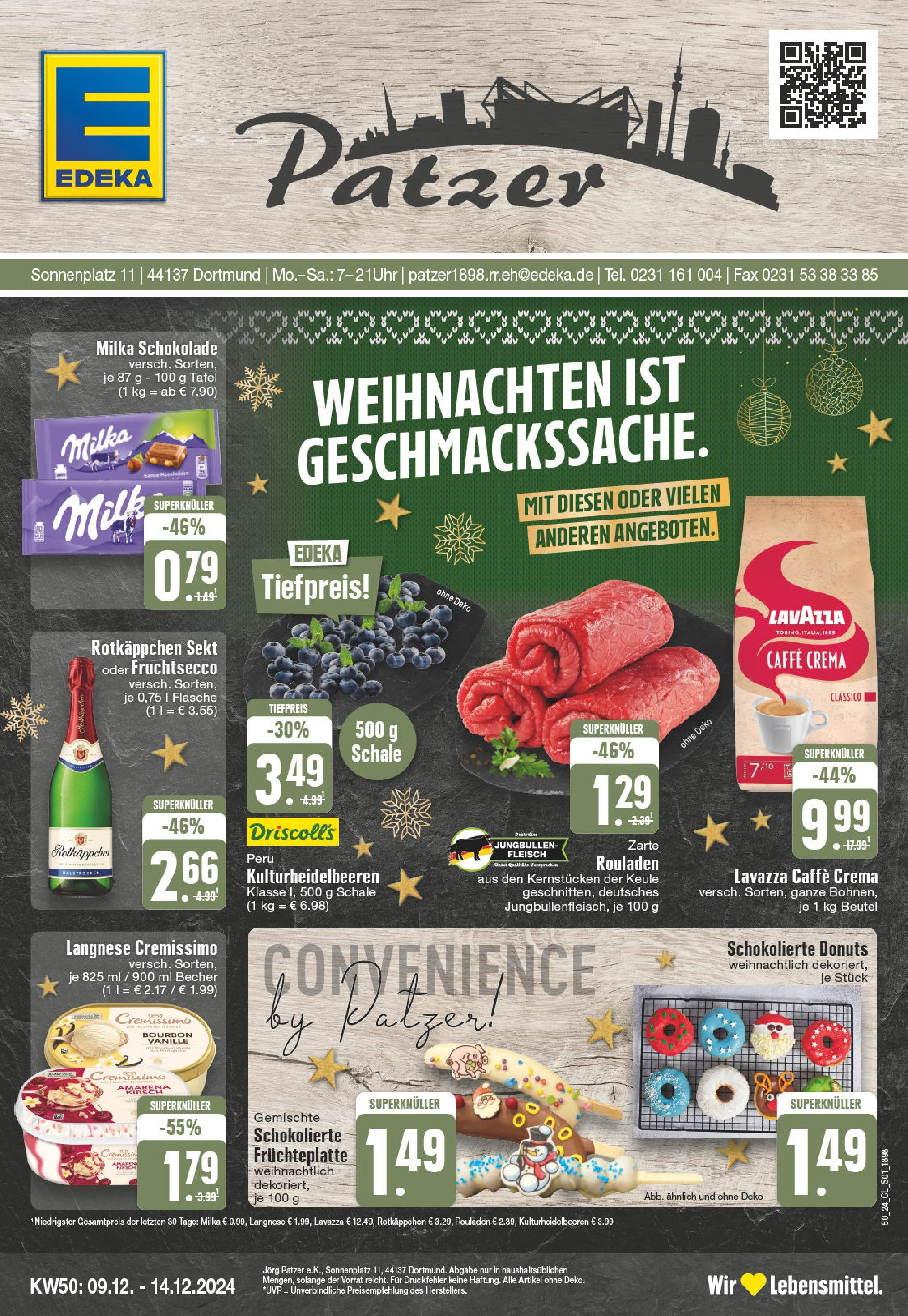 Edeka - EDEKA: Wochenangebote (ab 08.12.2024) » Angebote Online | Seite: 1 | Produkte: Lavazza, Sekt, Fruchtsecco, Fleisch