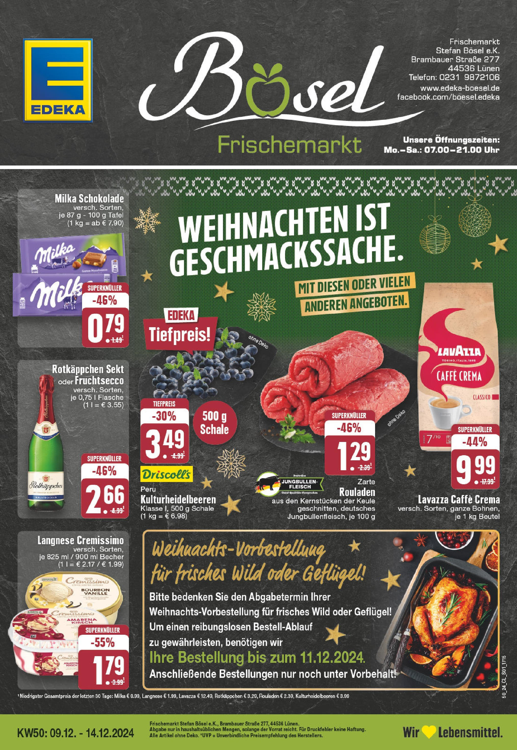 Edeka - EDEKA: Wochenangebote (ab 08.12.2024) » Angebote Online | Seite: 1 | Produkte: Sekt, Milka, Rotkäppchen, Fleisch