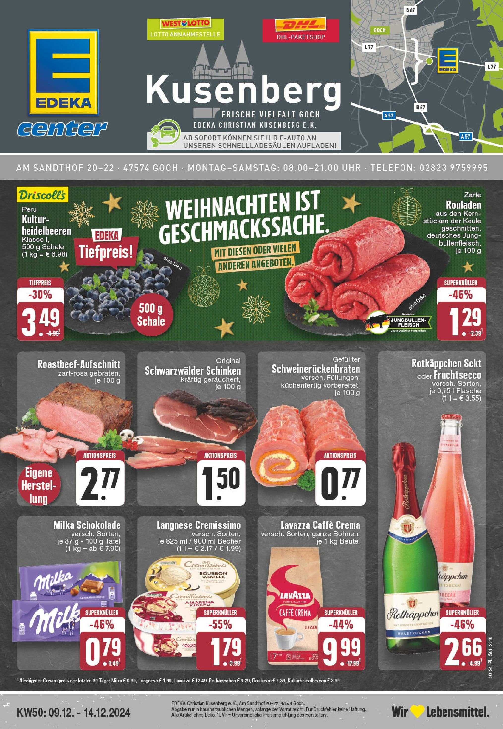 Edeka - EDEKA: Wochenangebote (ab 08.12.2024) » Angebote Online | Seite: 1 | Produkte: Milka schokolade, Fleisch, Telefon, Uhr