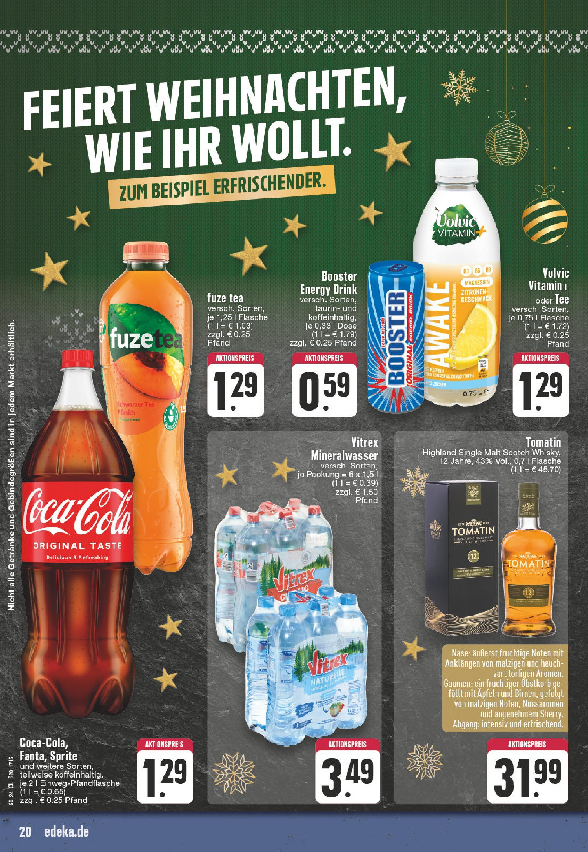 Edeka - EDEKA: Wochenangebote (ab 08.12.2024) » Angebote Online | Seite: 20 | Produkte: Energy, Mineralwasser, Zucker, Volvic