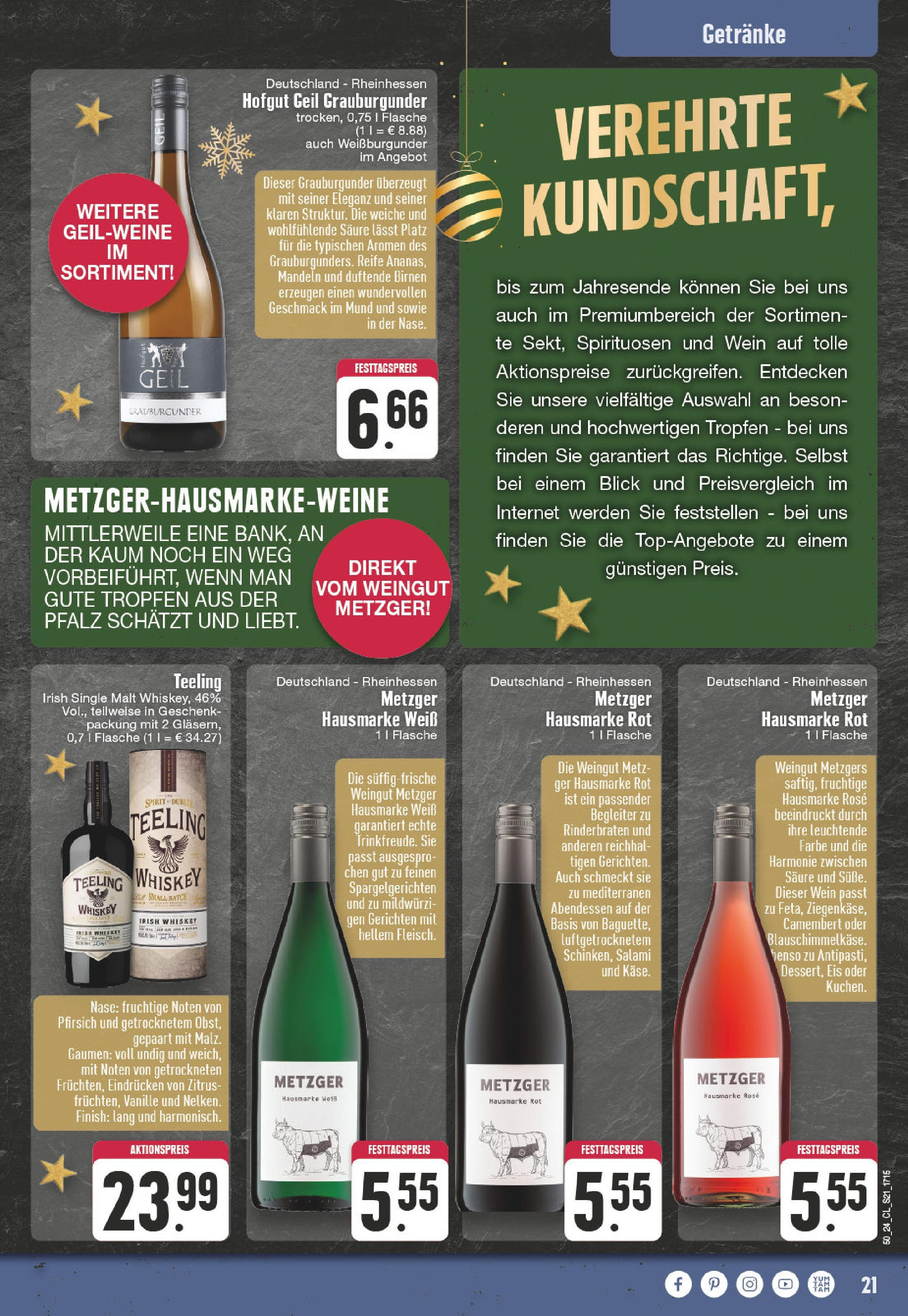 Edeka - EDEKA: Wochenangebote (ab 08.12.2024) » Angebote Online | Seite: 21 | Produkte: Mandeln, Pfirsich, Salami, Whiskey