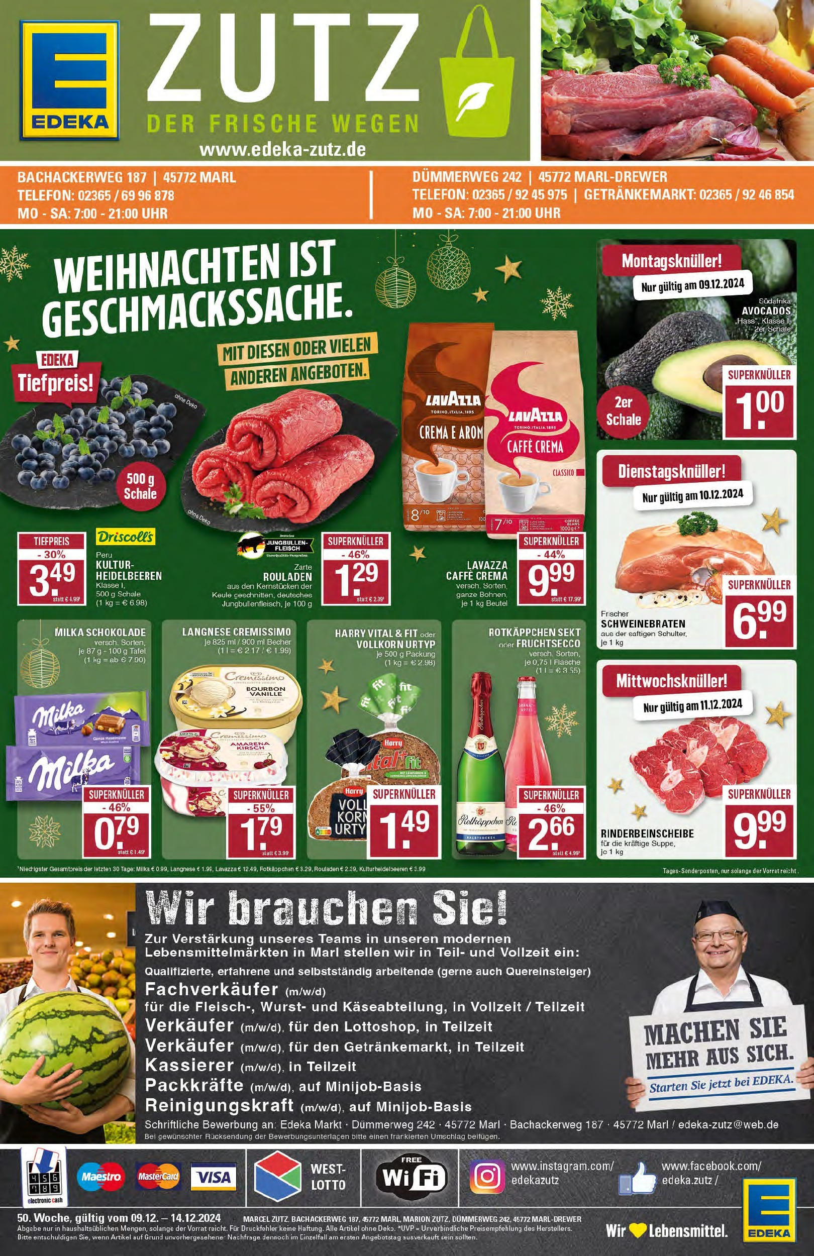 Edeka - EDEKA: Wochenangebote (ab 08.12.2024) » Angebote Online | Seite: 1 | Produkte: Milka, Fruchtsecco, Bourbon, Telefon