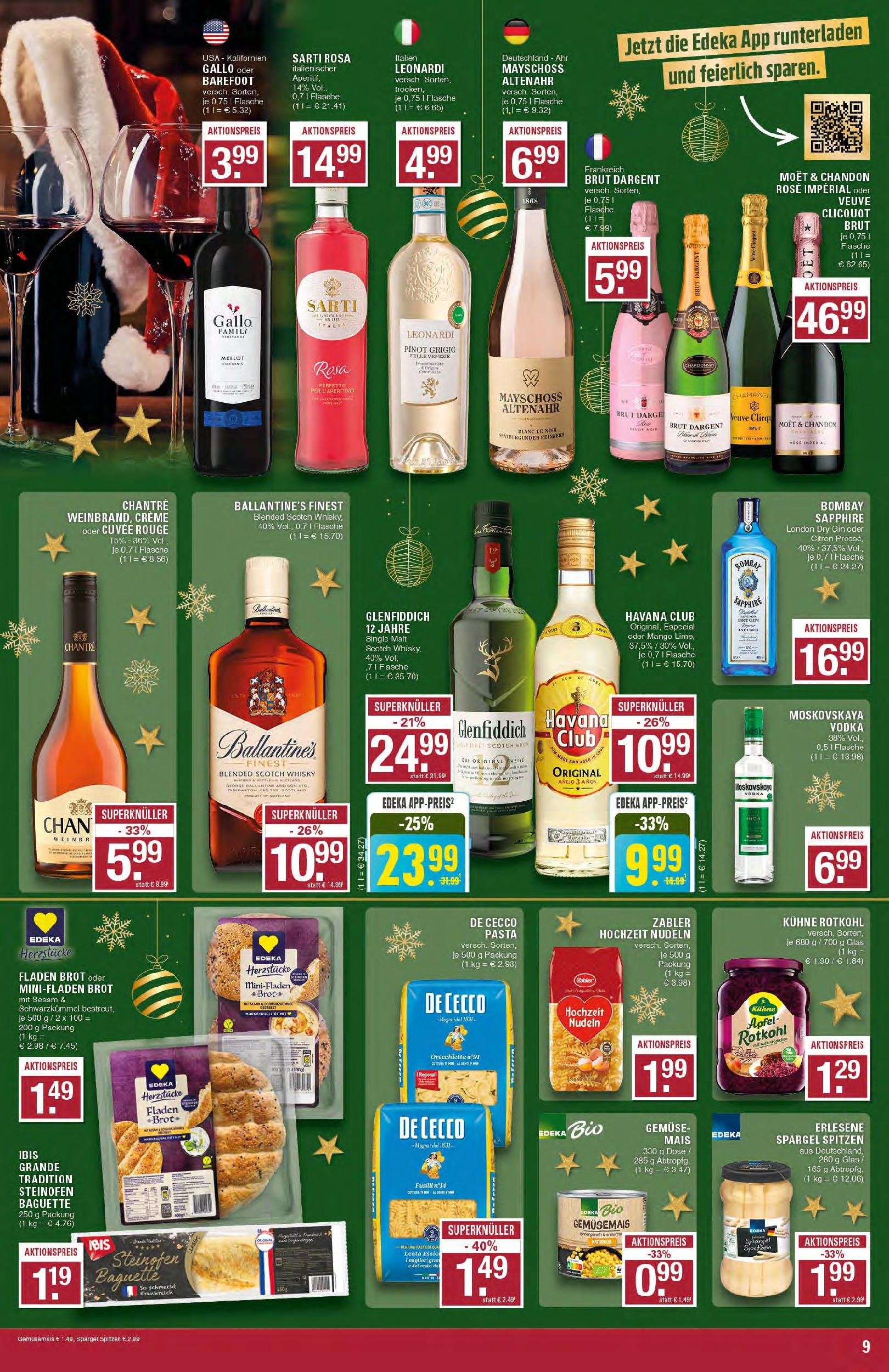 Edeka - EDEKA: Wochenangebote (ab 08.12.2024) » Angebote Online | Seite: 9 | Produkte: Whisky, Baguette, Creme, Brut dargent