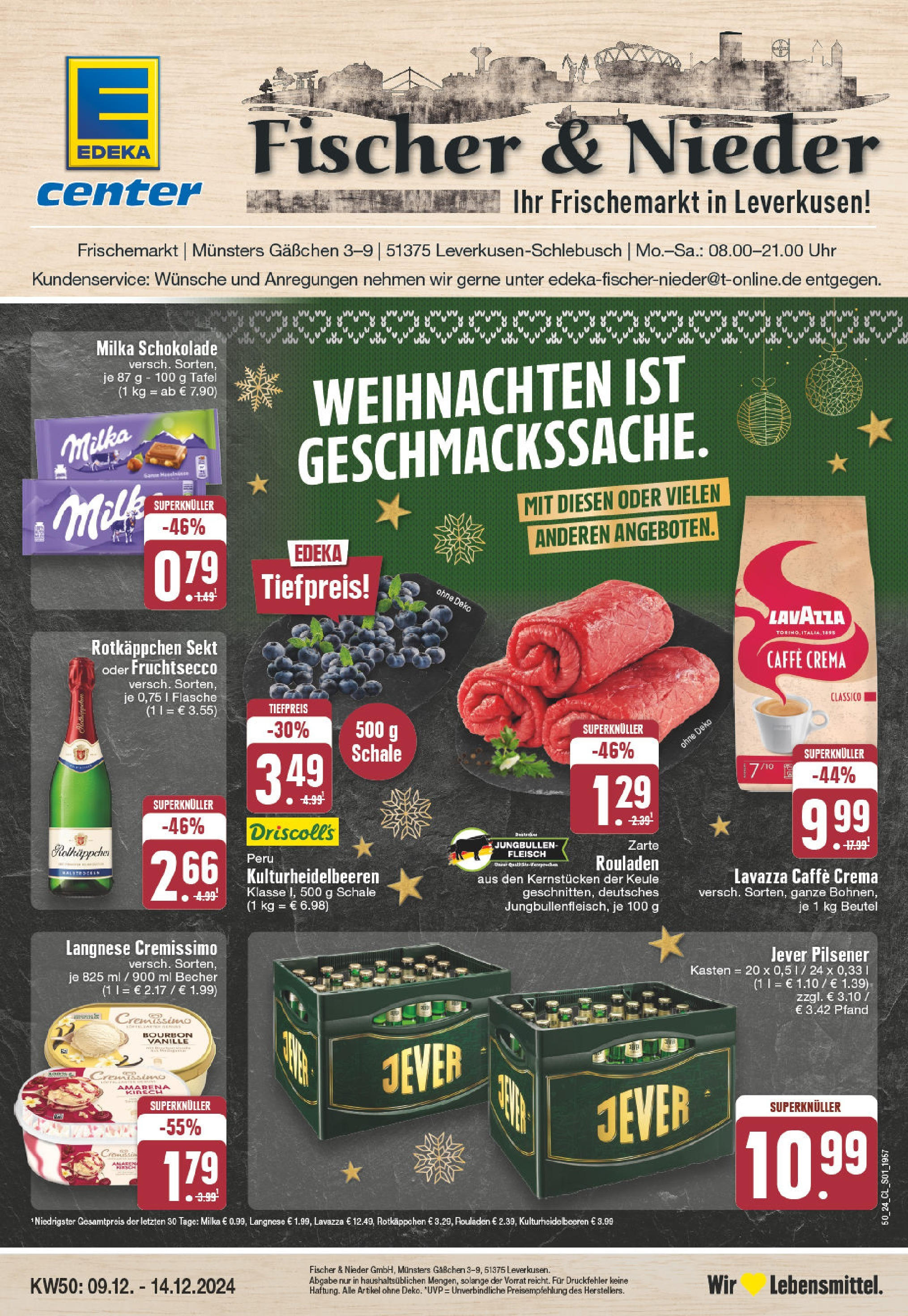 Edeka - EDEKA: Wochenangebote (ab 08.12.2024) » Angebote Online | Seite: 1 | Produkte: Lavazza, Langnese, Cremissimo, Rotkäppchen