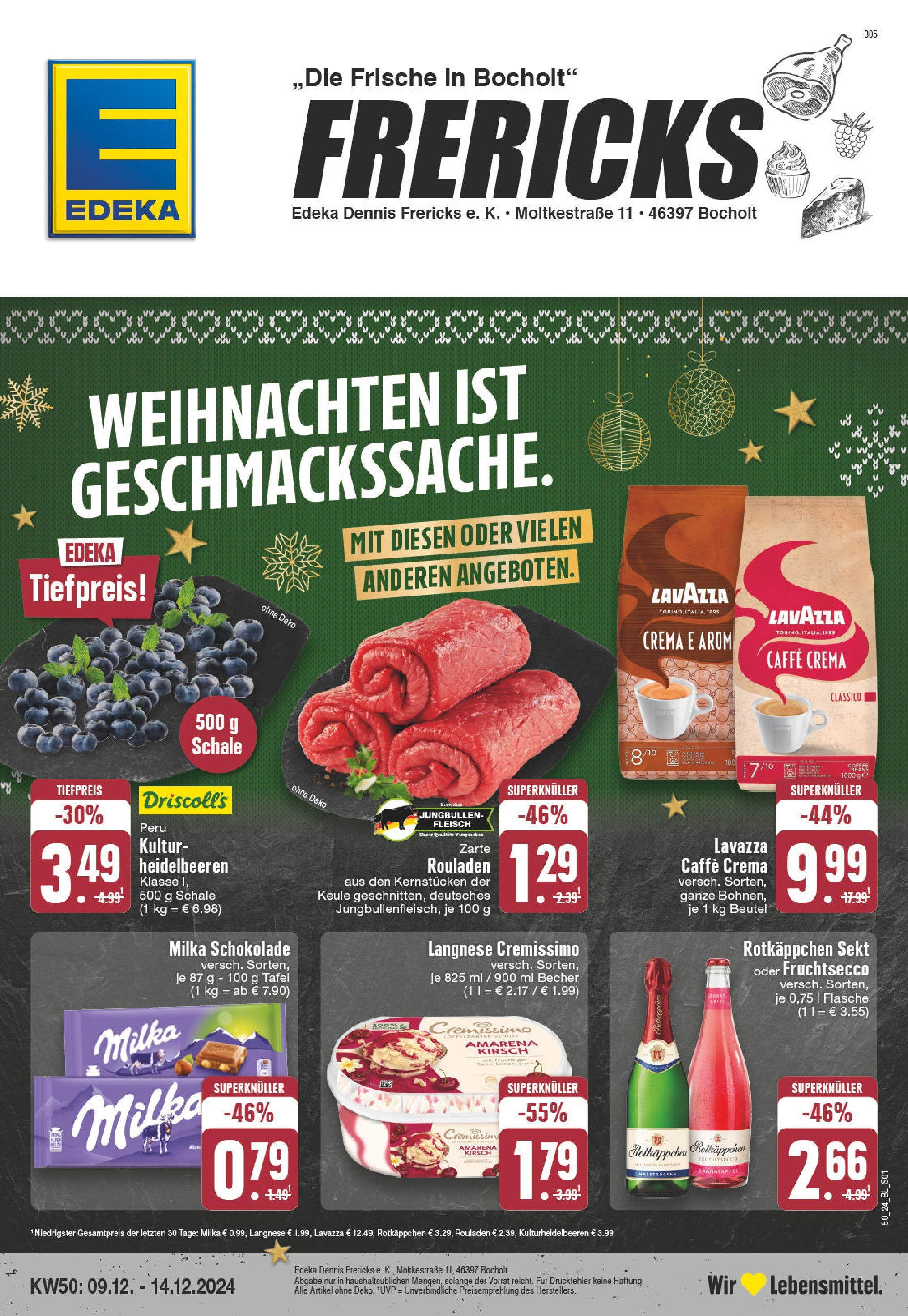 Edeka - EDEKA: Wochenangebote (ab 08.12.2024) » Angebote Online | Seite: 1 | Produkte: Langnese, Sekt, Milka, Rotkäppchen