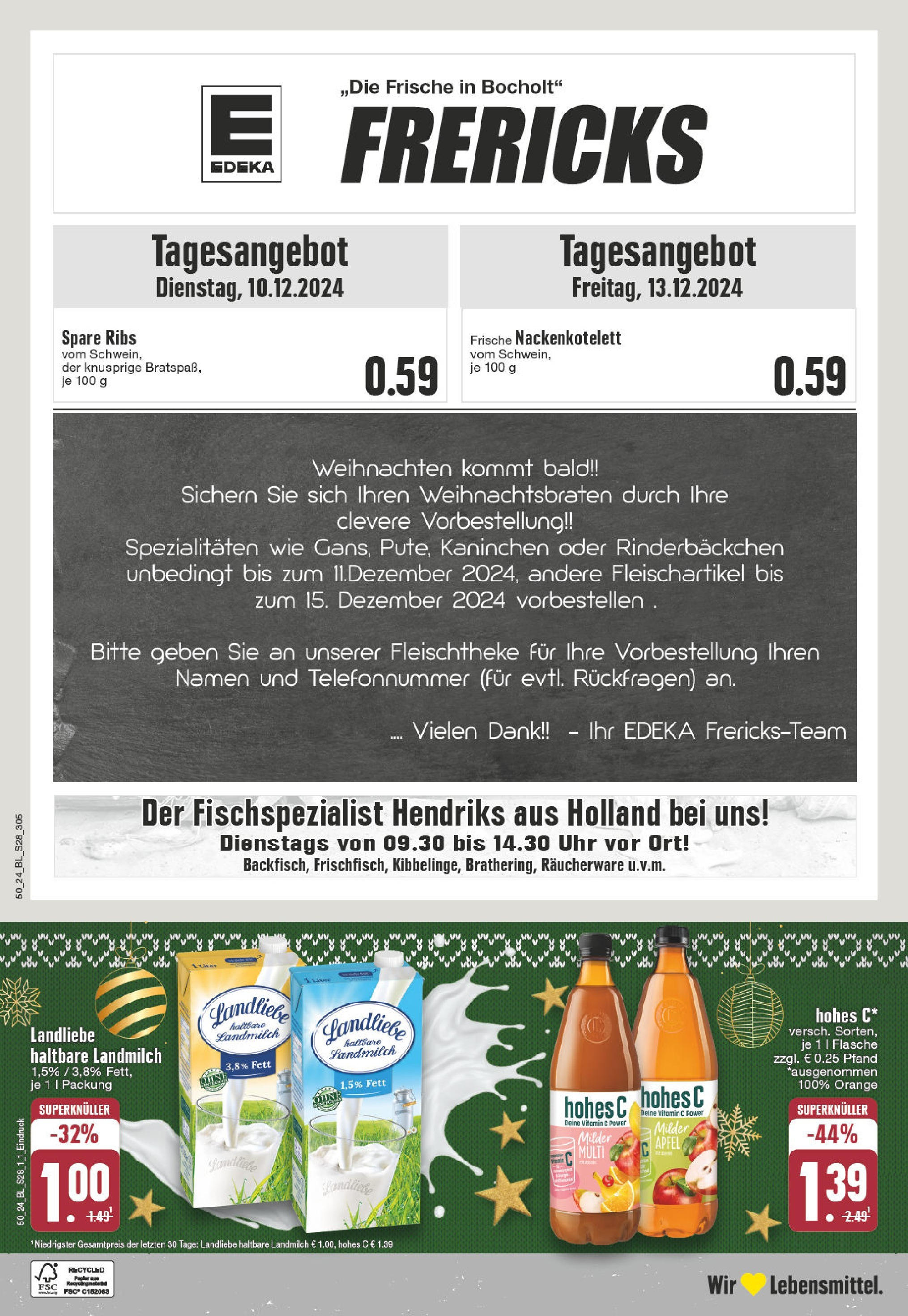 Edeka - EDEKA: Wochenangebote (ab 08.12.2024) » Angebote Online | Seite: 28 | Produkte: Kaninchen, Spare ribs, Äpfel, Hohes c