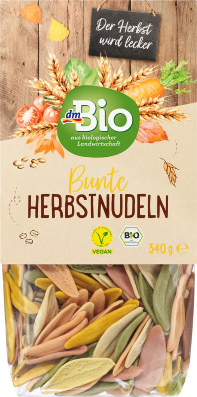 dmBio Nudeln Bunte Herbstnudeln