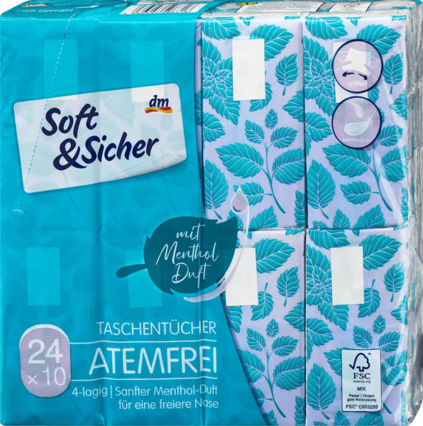 Soft&Sicher Taschentücher Atemfrei