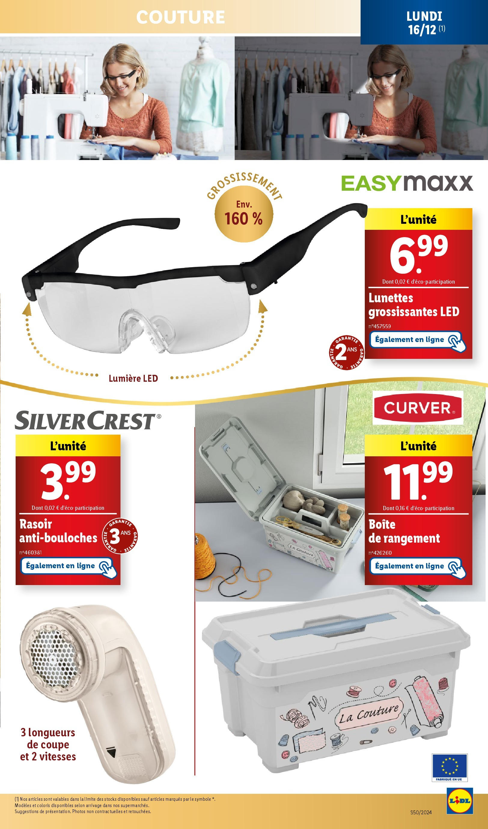 Catalogue LIDL du 11/12/2024 | Promo prospectus en ligne | Page: 25 | Produits: Rasoir, Lunettes